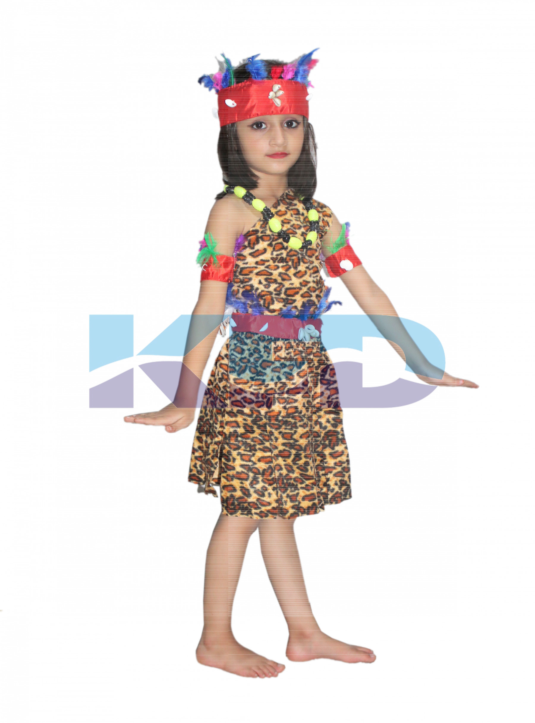 Tribal Girl Fancy dress for kids,Tribal costume for School Annual  function/Theme Party/Competition/Stage Shows Dress (KFD)