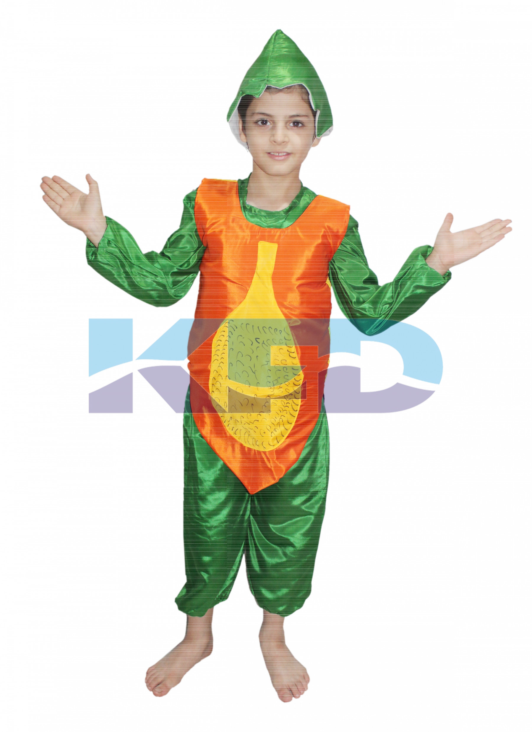 Papaya fancy dress for kids,Fruits Costume for School Annual function ...