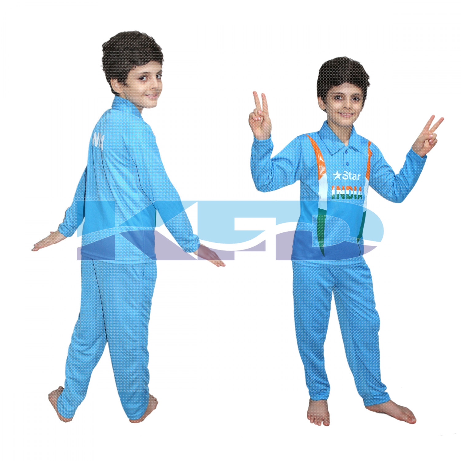 India Cricket Team fancy dress for kids,National Hero Costume for Independence Day/Republic Day/Annual function/Theme Party/Competition/Stage Shows Dress