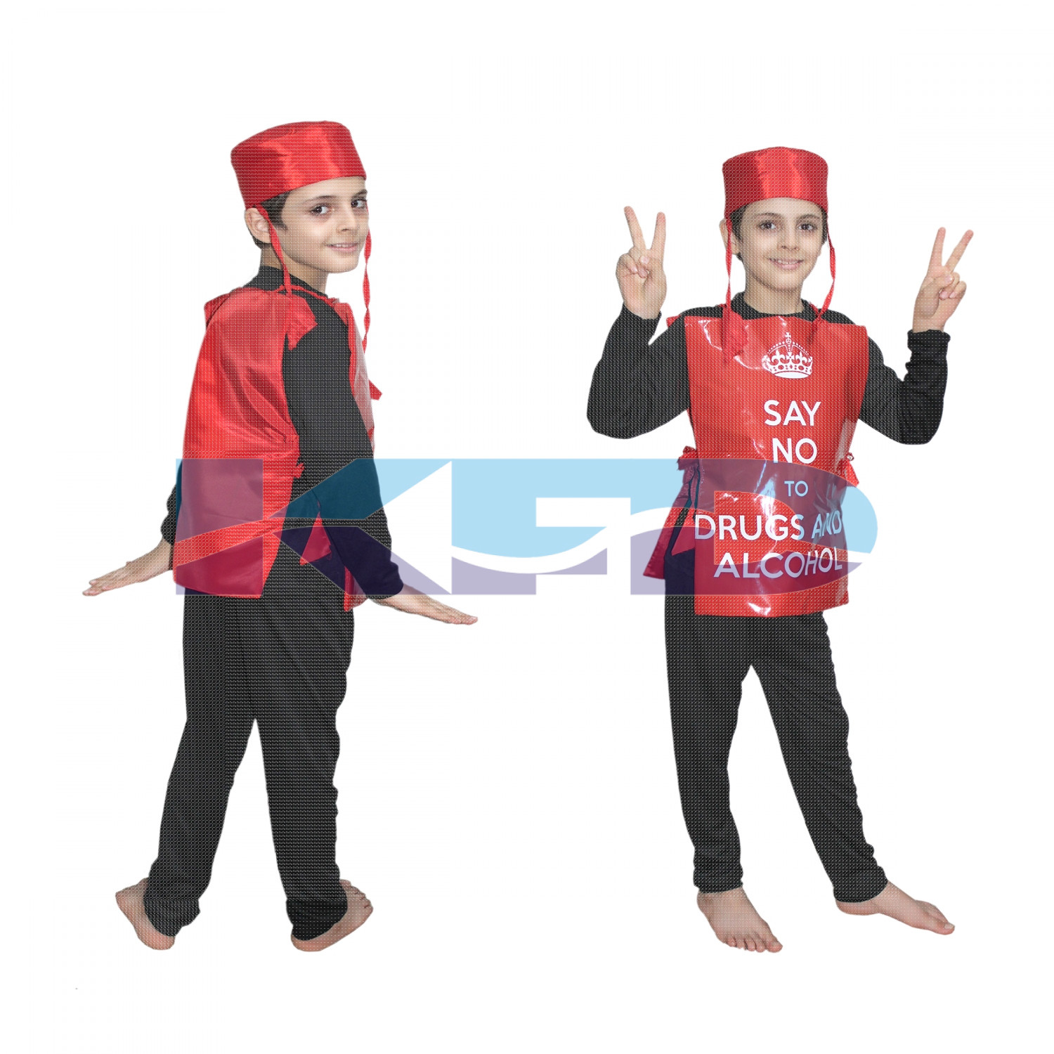 Say No To Drugs and Alcohol fancy dress for kids,Object Costume for School Annual function/Theme Party/Competition/Stage Shows Dress