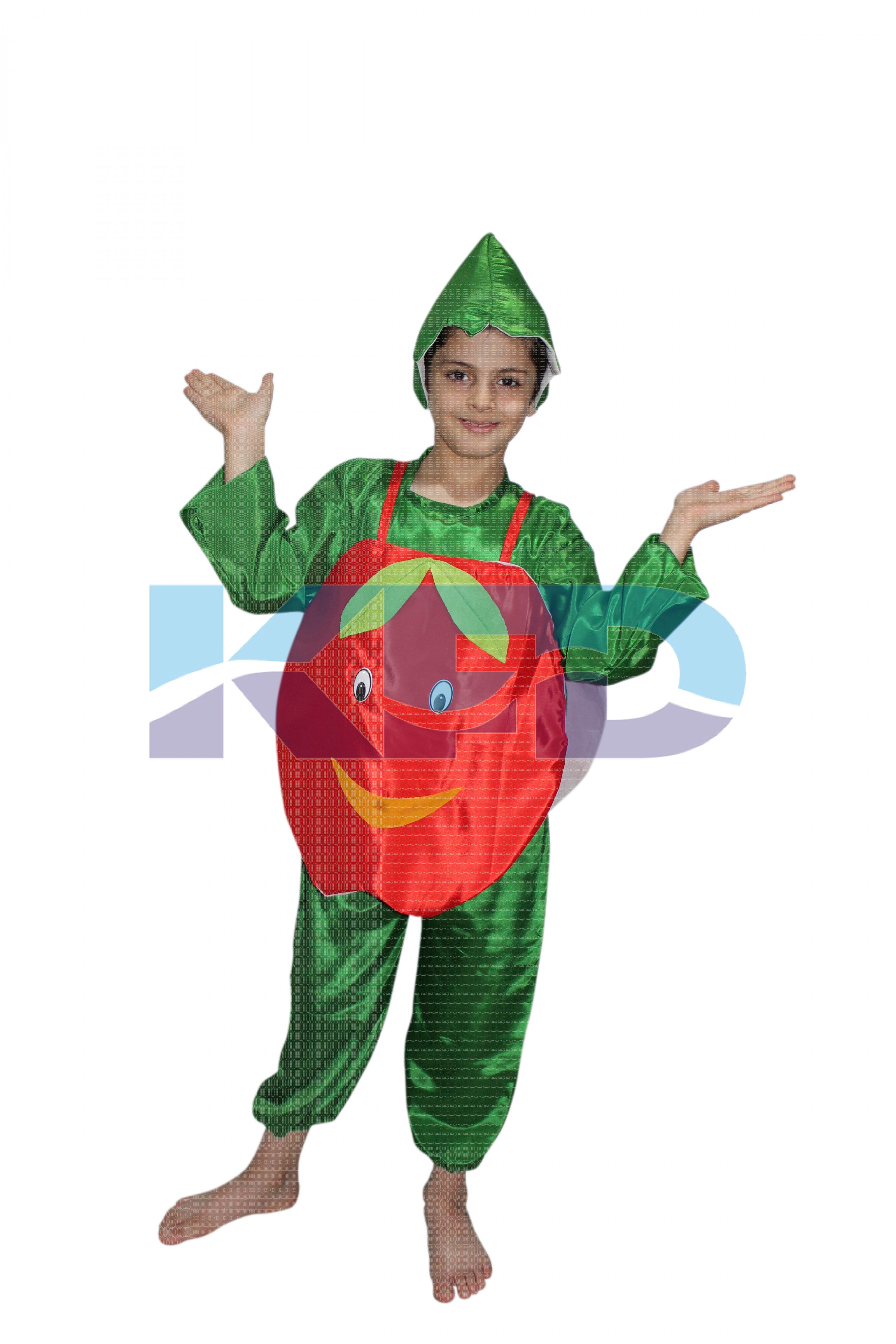 Apple fancy dress for kids,Fruits Costume for School Annual function/Theme Party/Competition/Stage Shows Dress