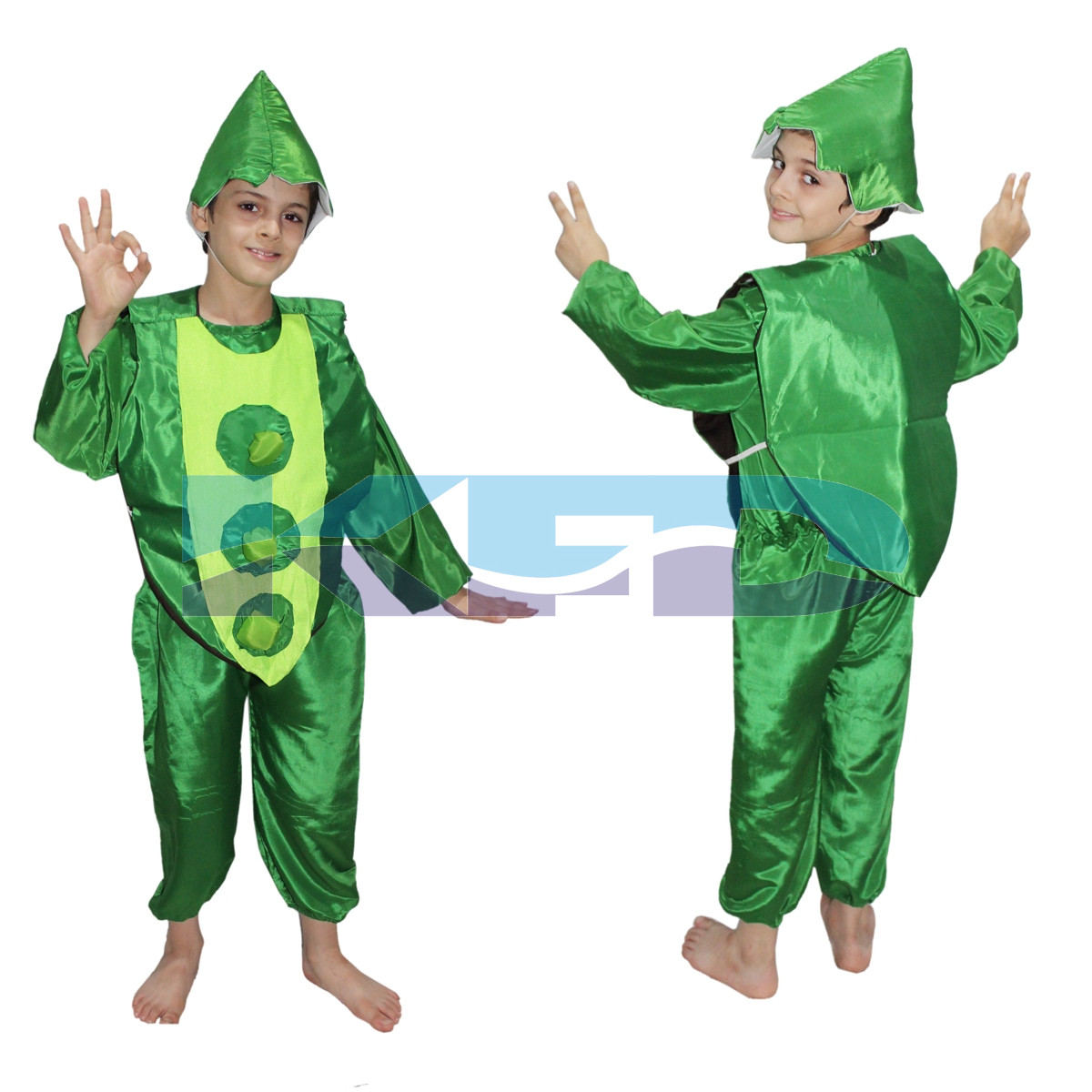 Peas fancy dress for kids,Vegetables Costume for School Annual function/Theme Party/Competition/Stage Shows Dress