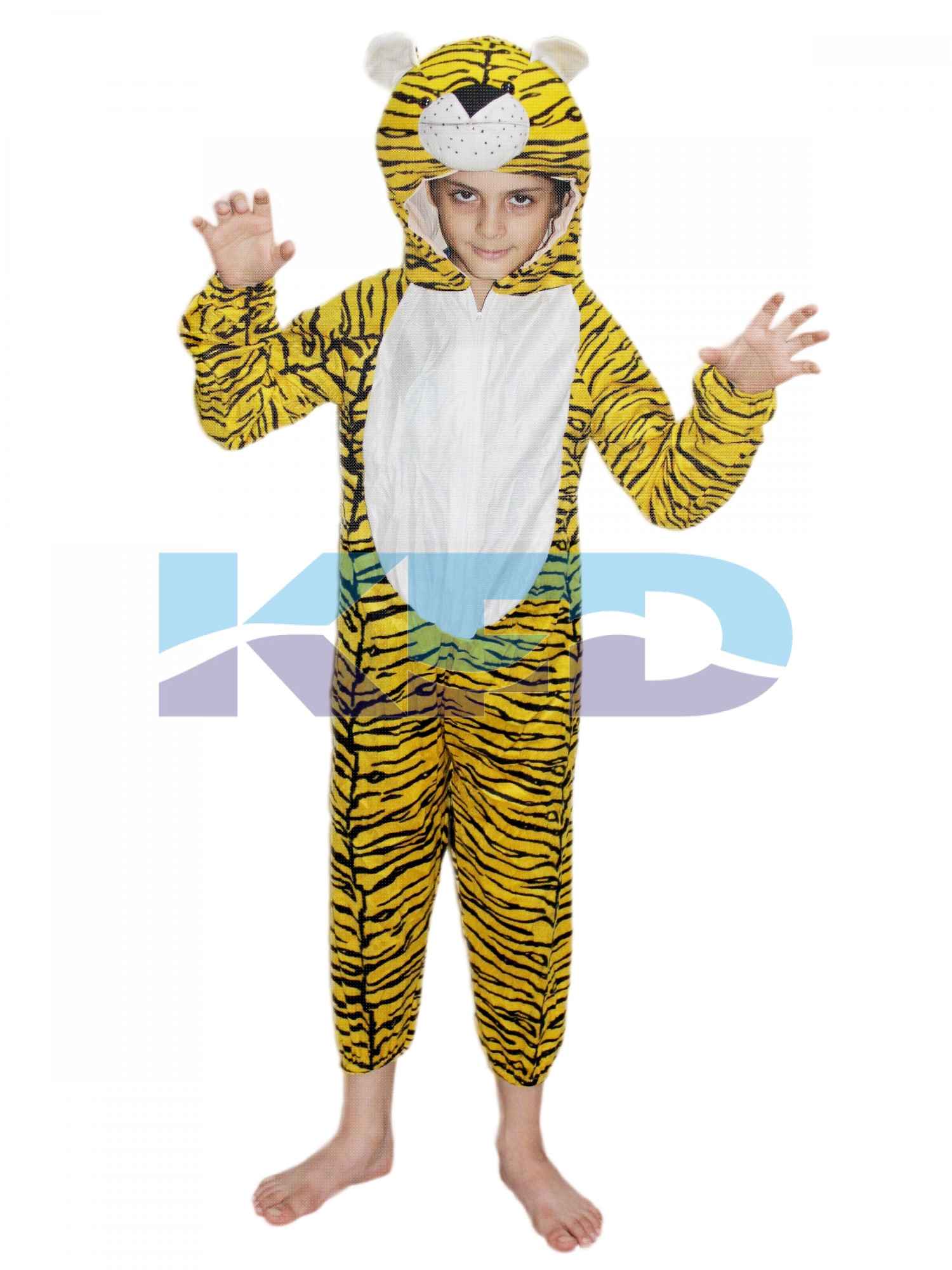 Tiger fancy dress for kids,Wild Animal Costume for Annual function/Theme party/Competition/Stage Shows/Birthday Party Dress