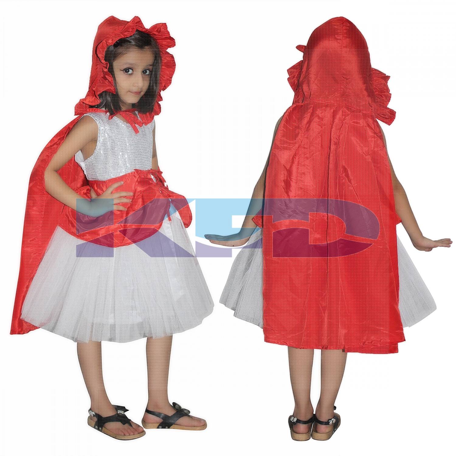 Red Riding Hood Fancy Dress for kids,Fairy Tales,Story book Costume for Annual function/Theme Party/Competition/Stage Shows/Birthday Party Dress