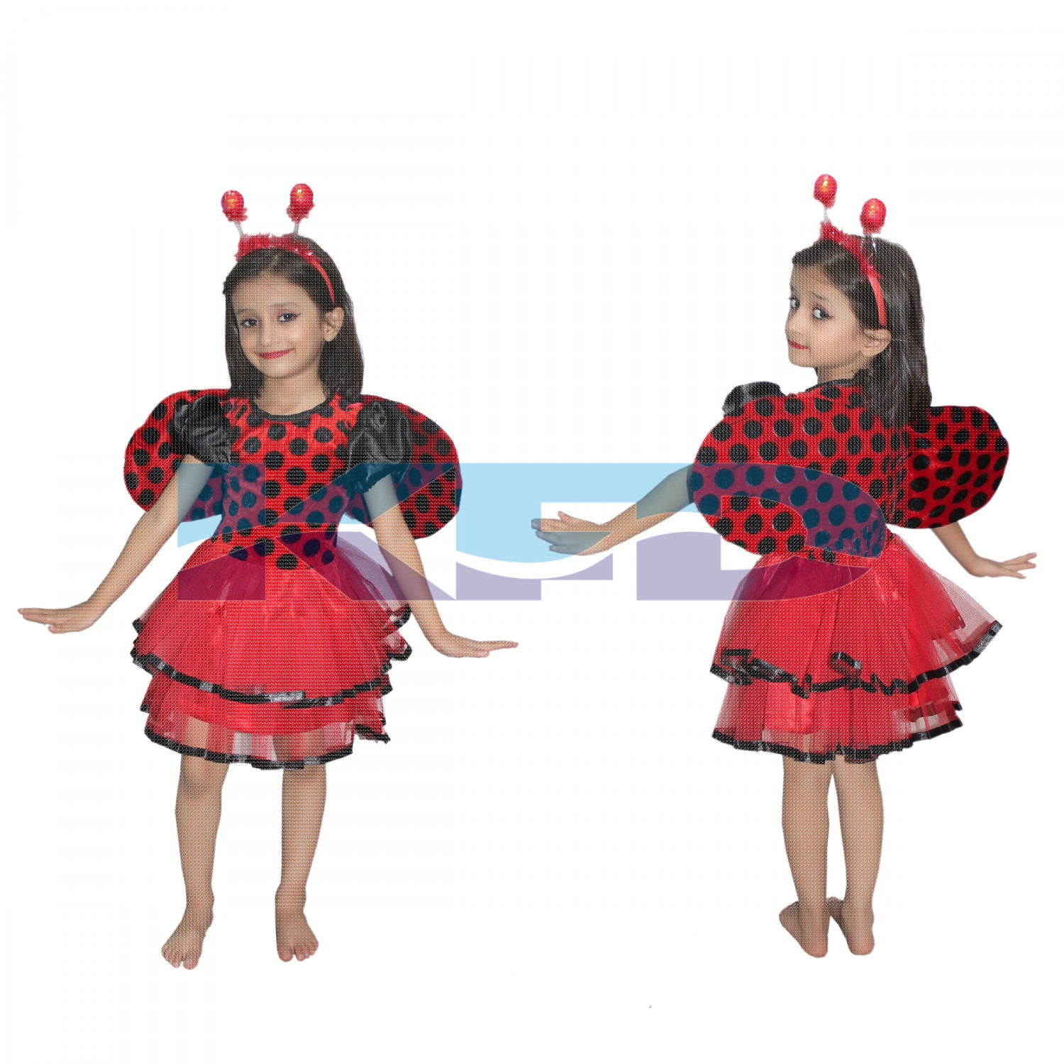 Lady Bird Girl fancy dress for kids,Insect costume for Annual function/Theme Party/Competition/Stage Shows Dress