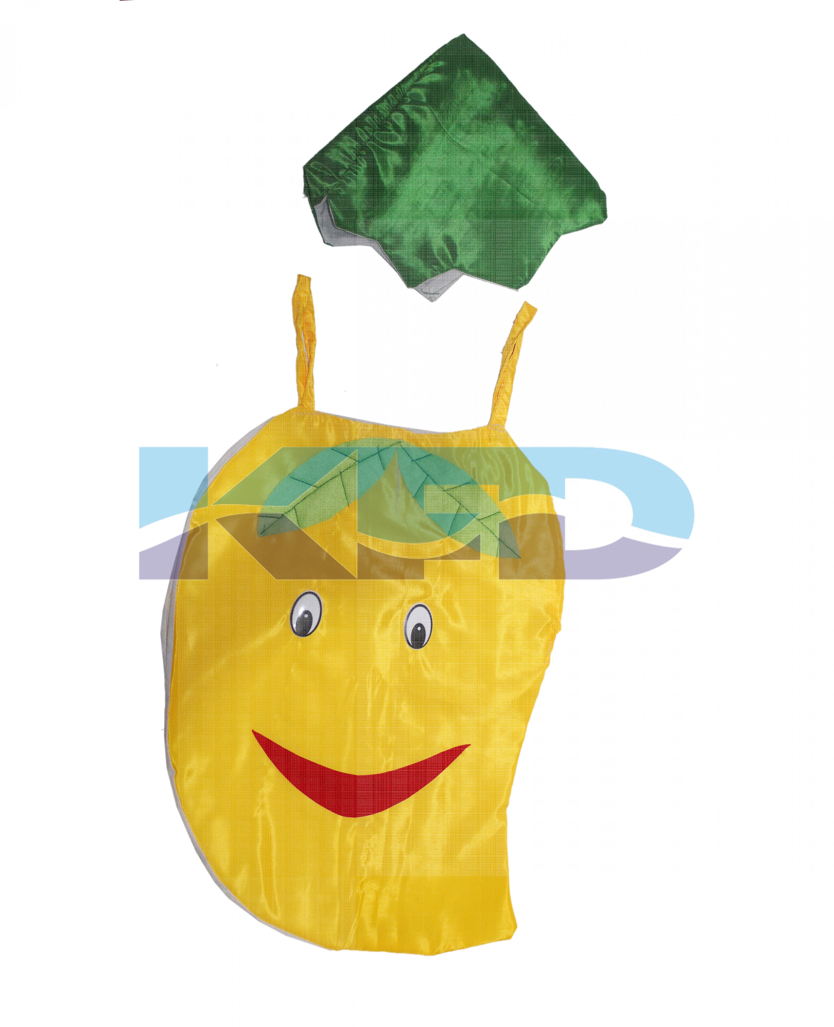  Mango Fruits Costume only cutout with Cap for Annual function/Theme Party/Competition/Stage Shows/Birthday Party Dress