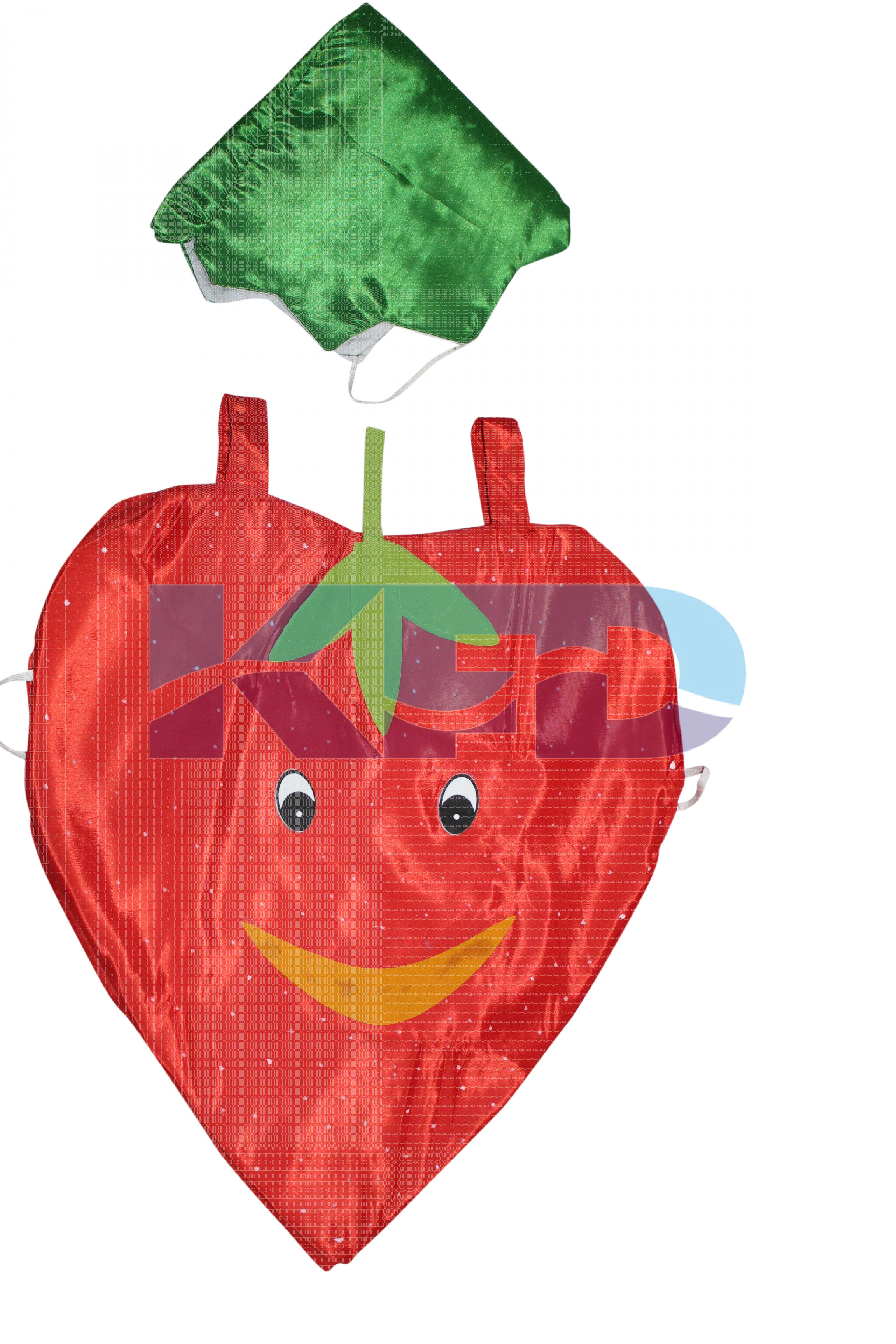  Strawberry Fruits Costume only cutout with Cap for Annual function/Theme Party/Competition/Stage Shows/Birthday Party Dress