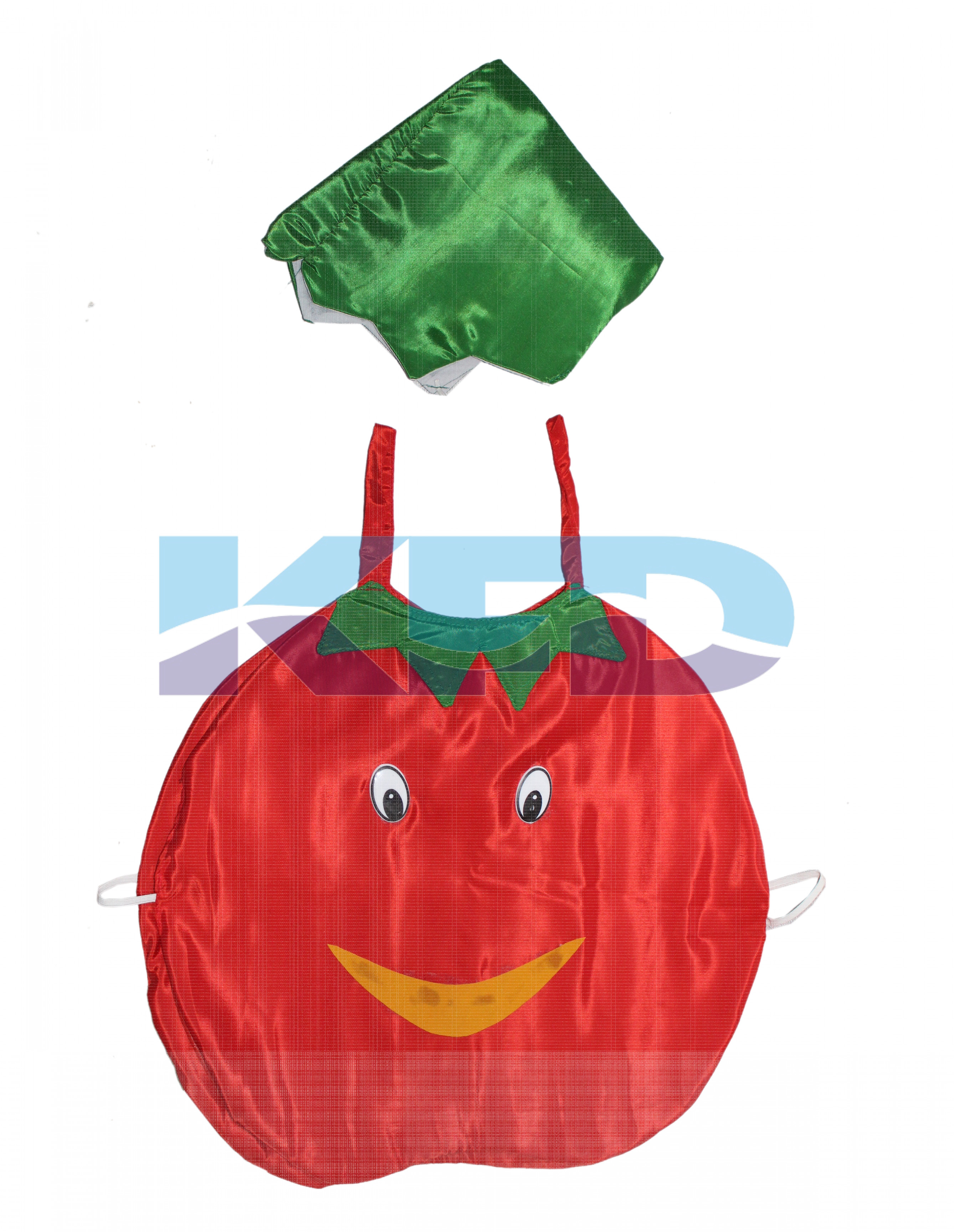  Tomato Vegetables Costume only cutout with Cap for Annual function/Theme Party/Competition/Stage Shows/Birthday Party Dress