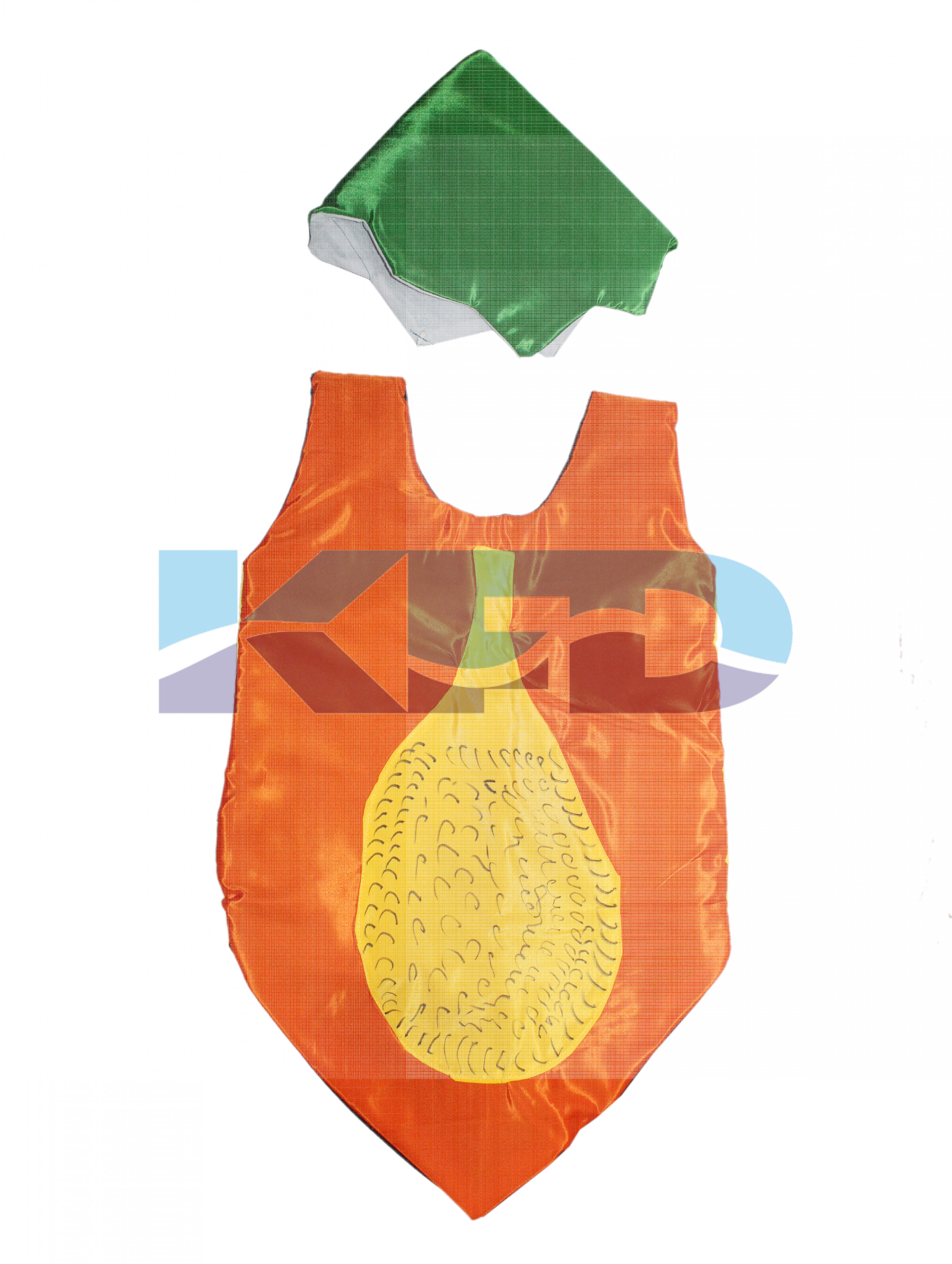  Papaya fruits Costume only cutout with Cap for Annual function/Theme Party/Competition/Stage Shows/Birthday Party Dress