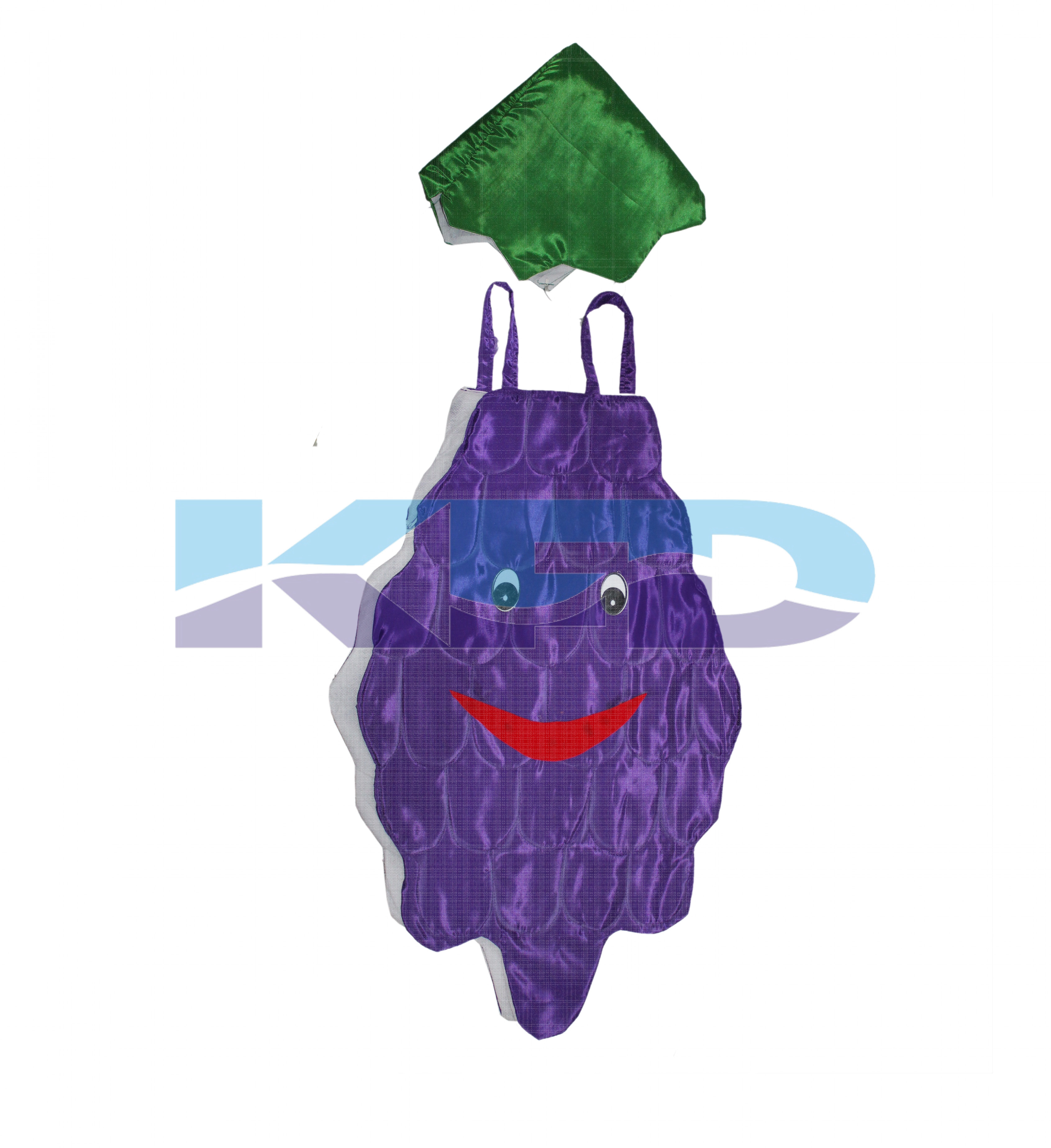  Grapes Fruits Costume only cutout with Cap for Annual function/Theme Party/Competition/Stage Shows/Birthday Party Dress