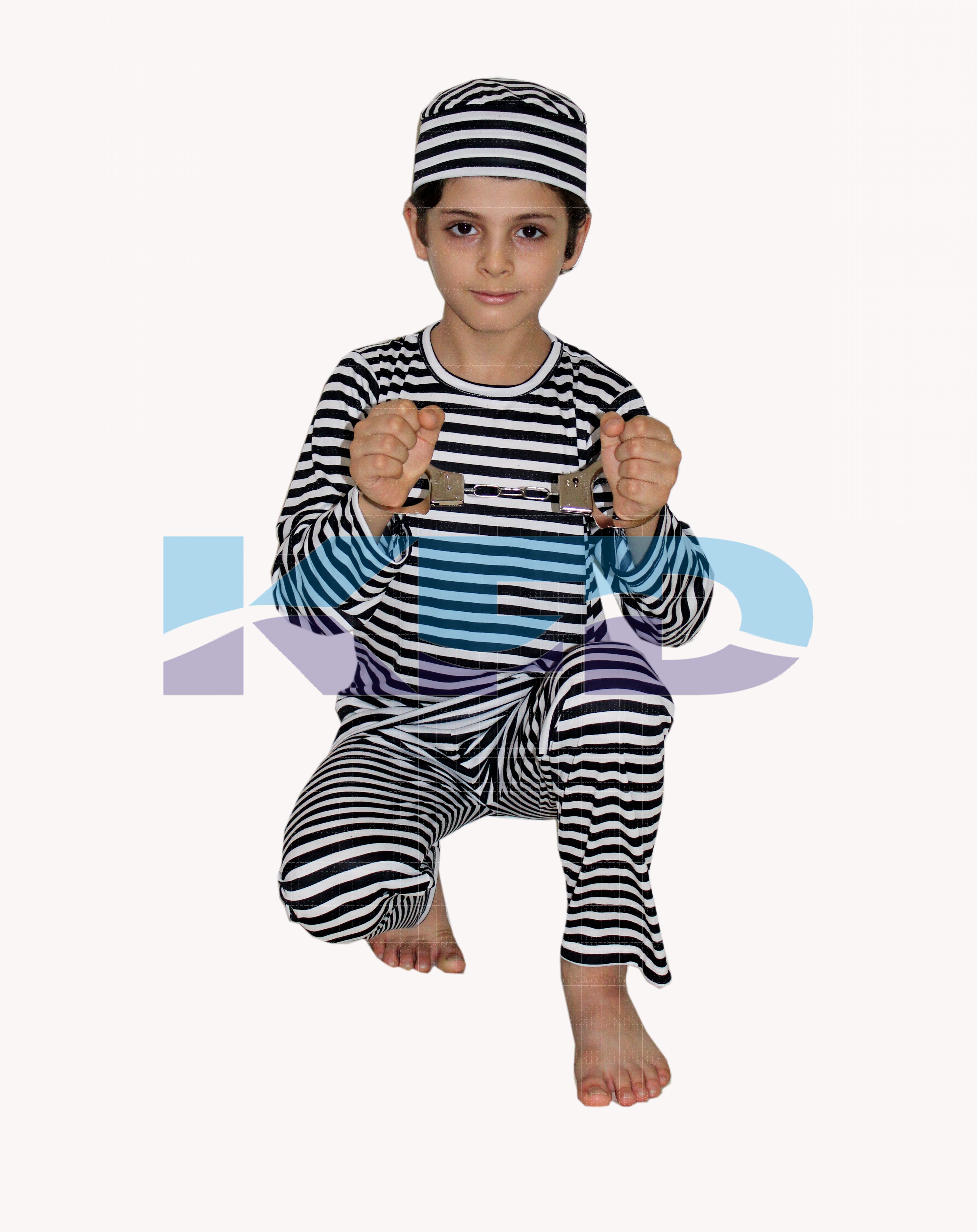  Prisoner Costume For School Annual function/Theme Party/Competition/Stage Shows/Birthday Party Dress