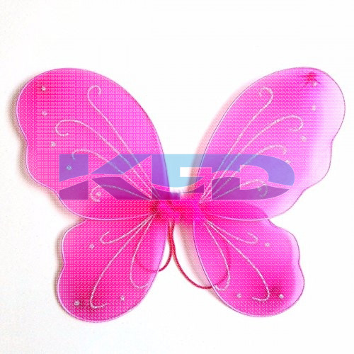 Magenta Butterfly Wings For Kids School Annual function/Theme Party/Competition/Stage Shows/Birthday Party Dress