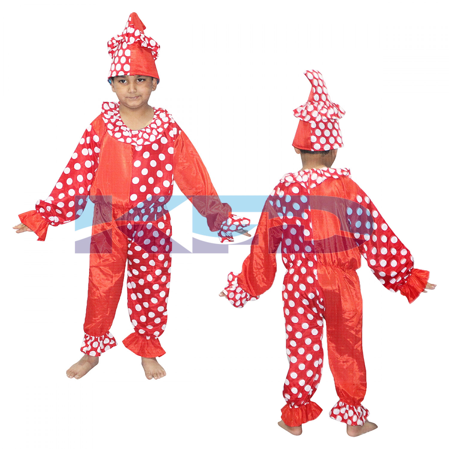 Clown Fancy dress for kids,Cartoon Costume for Annual function/Theme Party/Stage Shows/Competition/Birthday Party Dress