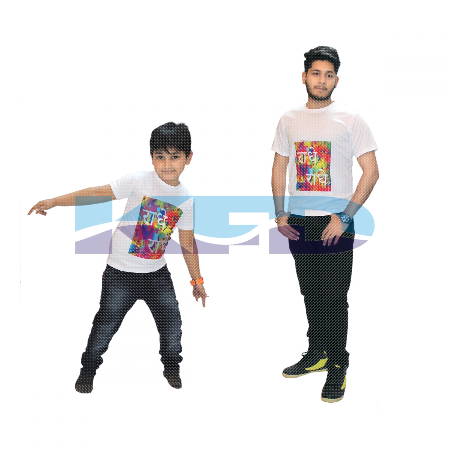 Radhe T-shirt Costume For Kids/Holi day/School Annual function/Theme Party/Competition/Stage Shows/Birthday Party Dress