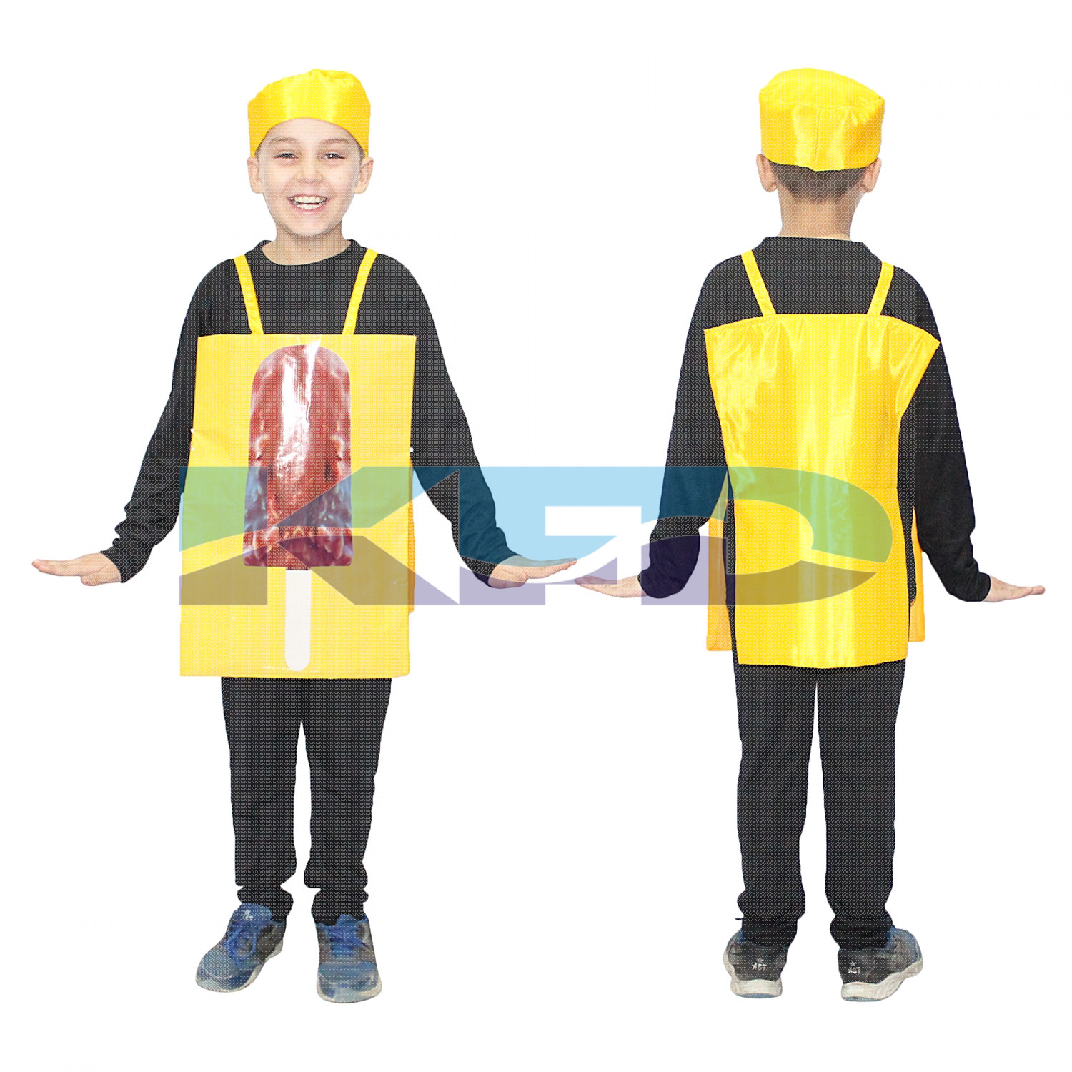 Ice Cream Fancy Dress/Chocobar Fancy Dress/Chocolate Fancy Dress/Junk Food Costume/For Kids Annual function/Theme Party/Competition/Stage Shows/Birthday Party Dress