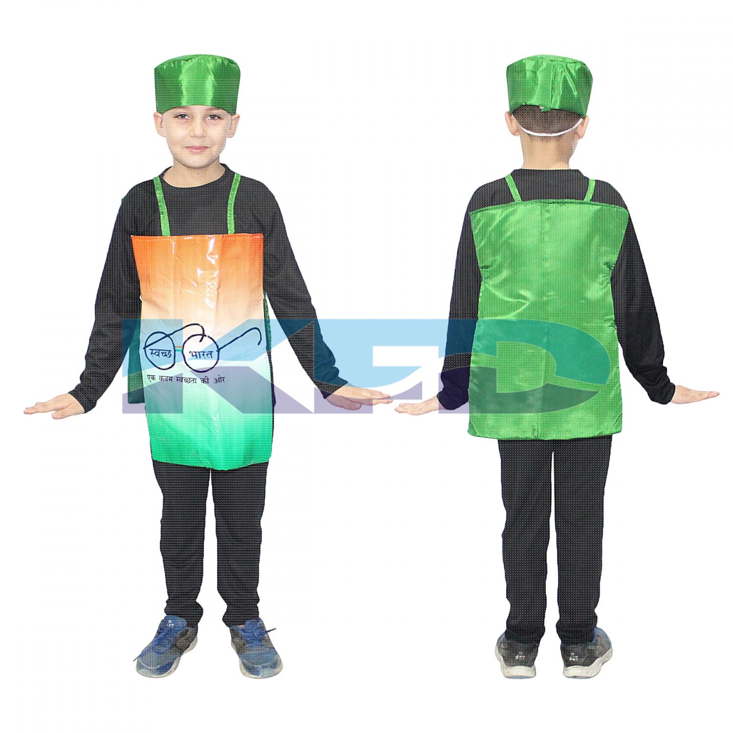 Clean India Fancy Dress/Swach Bharat Abhiyan Fancy Dress For Kids/Social Massage Costume For Annual function/Theme Party/Competition/Stage Shows/Birthday Party Dress