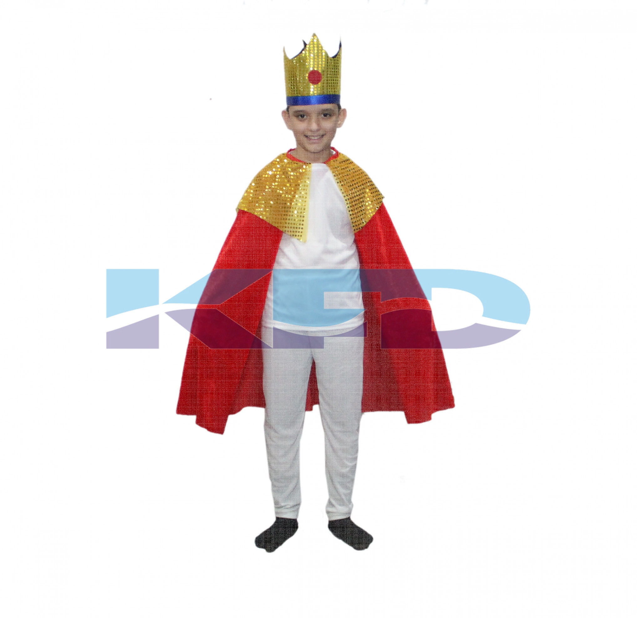 King Robe Red For Kids/Cloak King Robe/California Costume/For Kids Annual function/Theme Party/Competition/Stage Shows/Birthday Party Dress