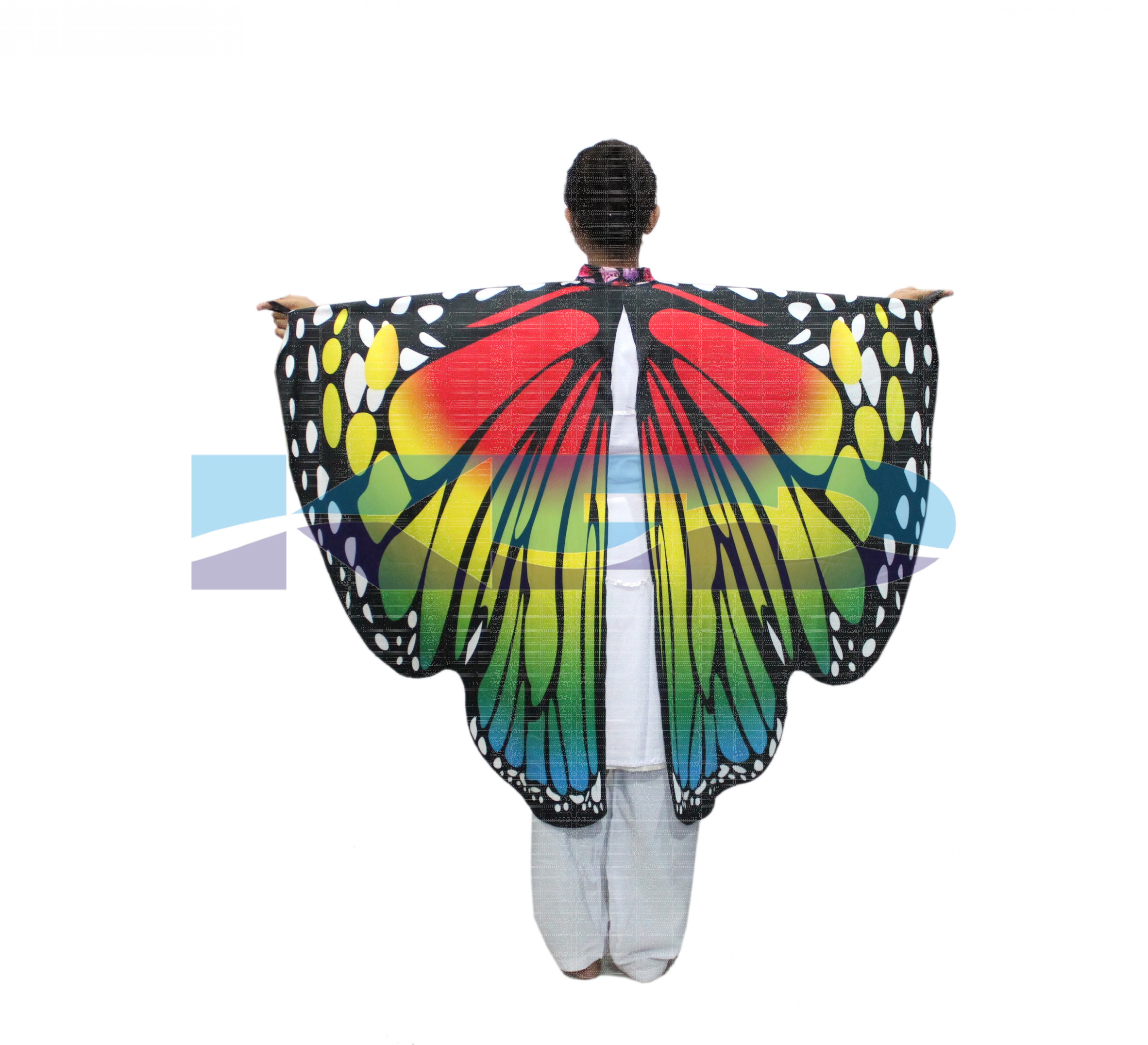 Dance Fairy Belly Dance Wings/Butterfly Wings/butterfly wings fabric/Egypt Belly Soft Fabric Wings Dancing Costume/For Kids Annual function/Theme Party/Competition/Stage Shows/Birthday Party Dress