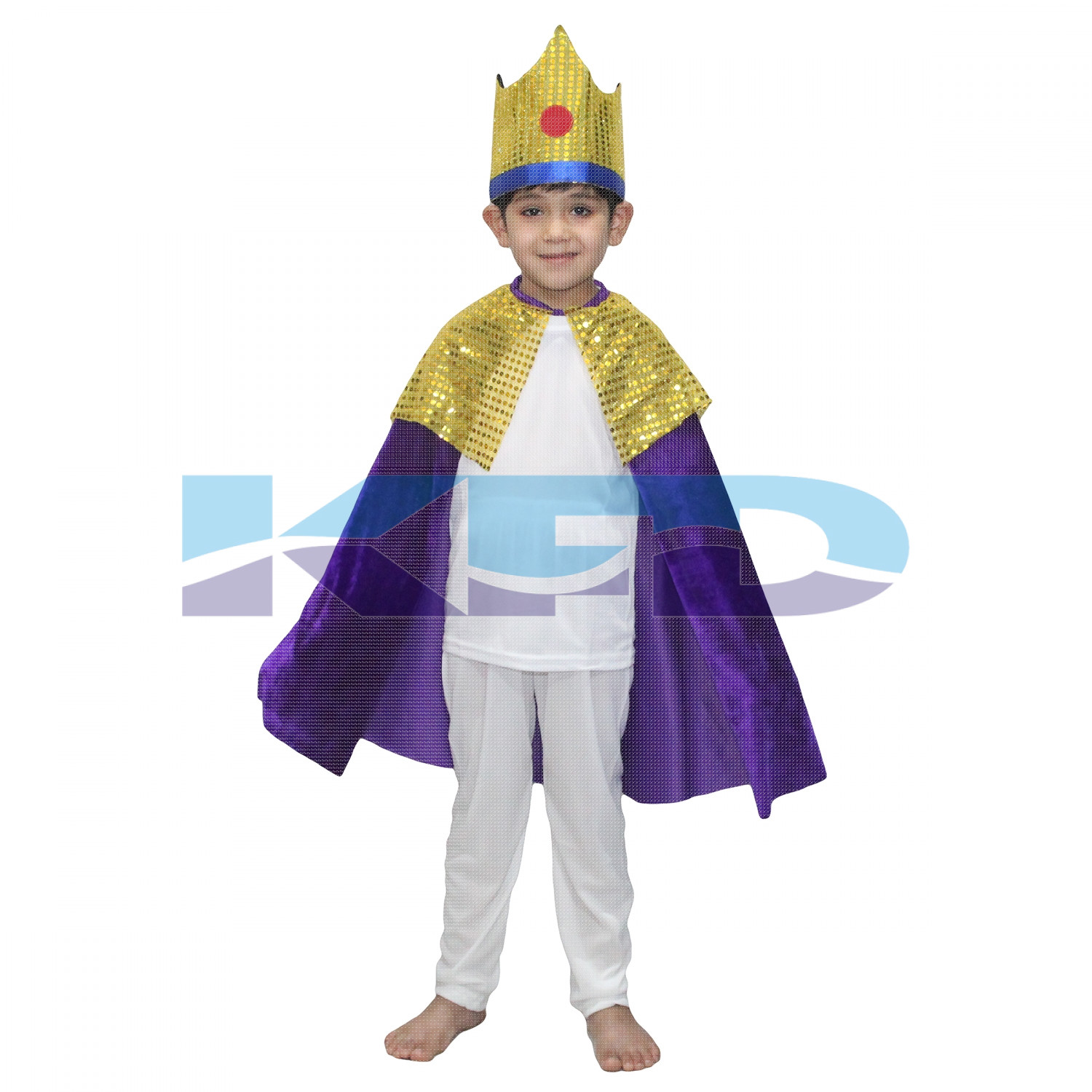 King Robe Purple For Kids/Cloak King Robe/California Costume/For Kids Annual function/Theme Party/Competition/Stage Shows/Birthday Party Dress
