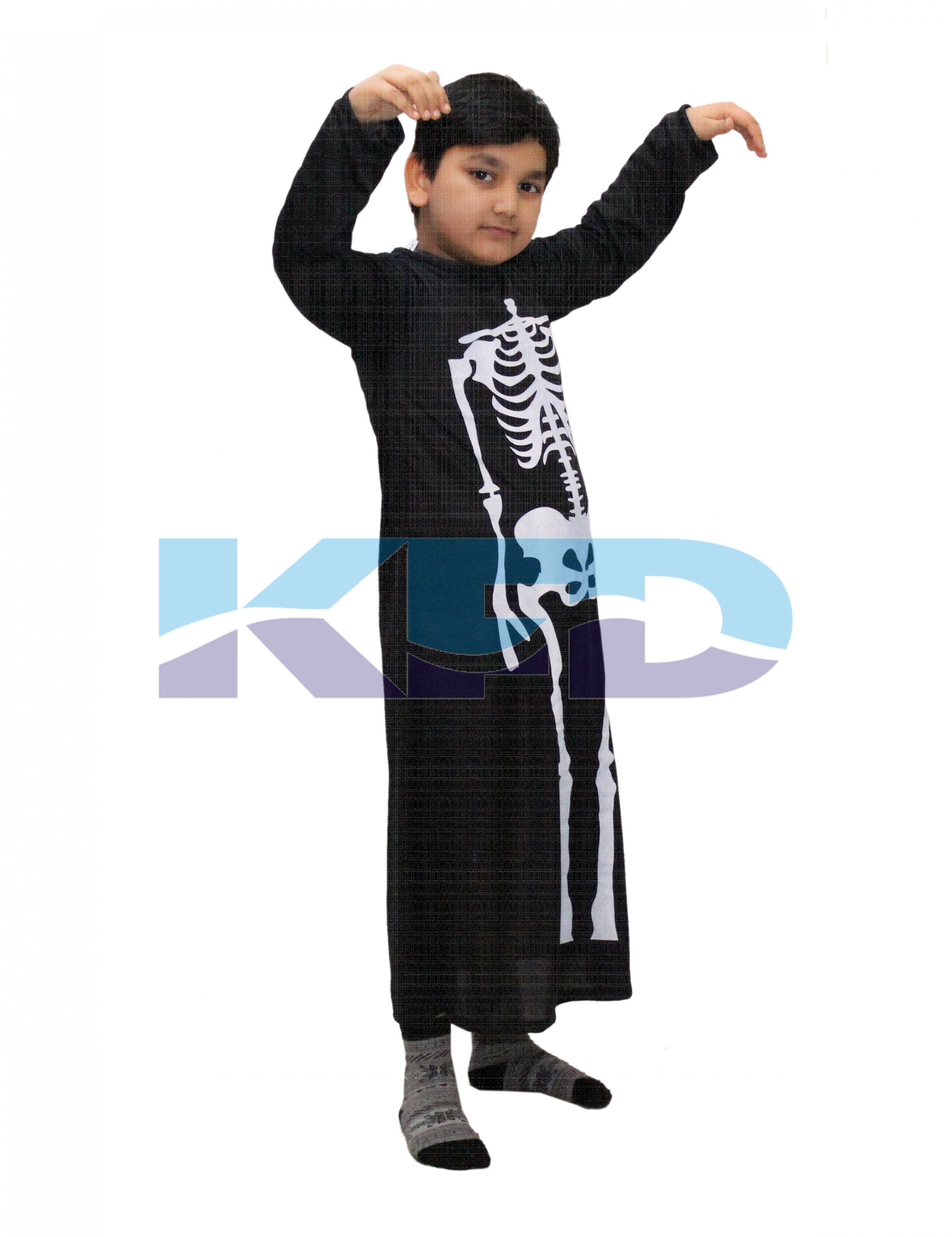  Skeleton Dracula Gown Halloween Costume/California Costume For School Annual function/Theme Party/Competition/Stage Shows/Birthday Party Dress
