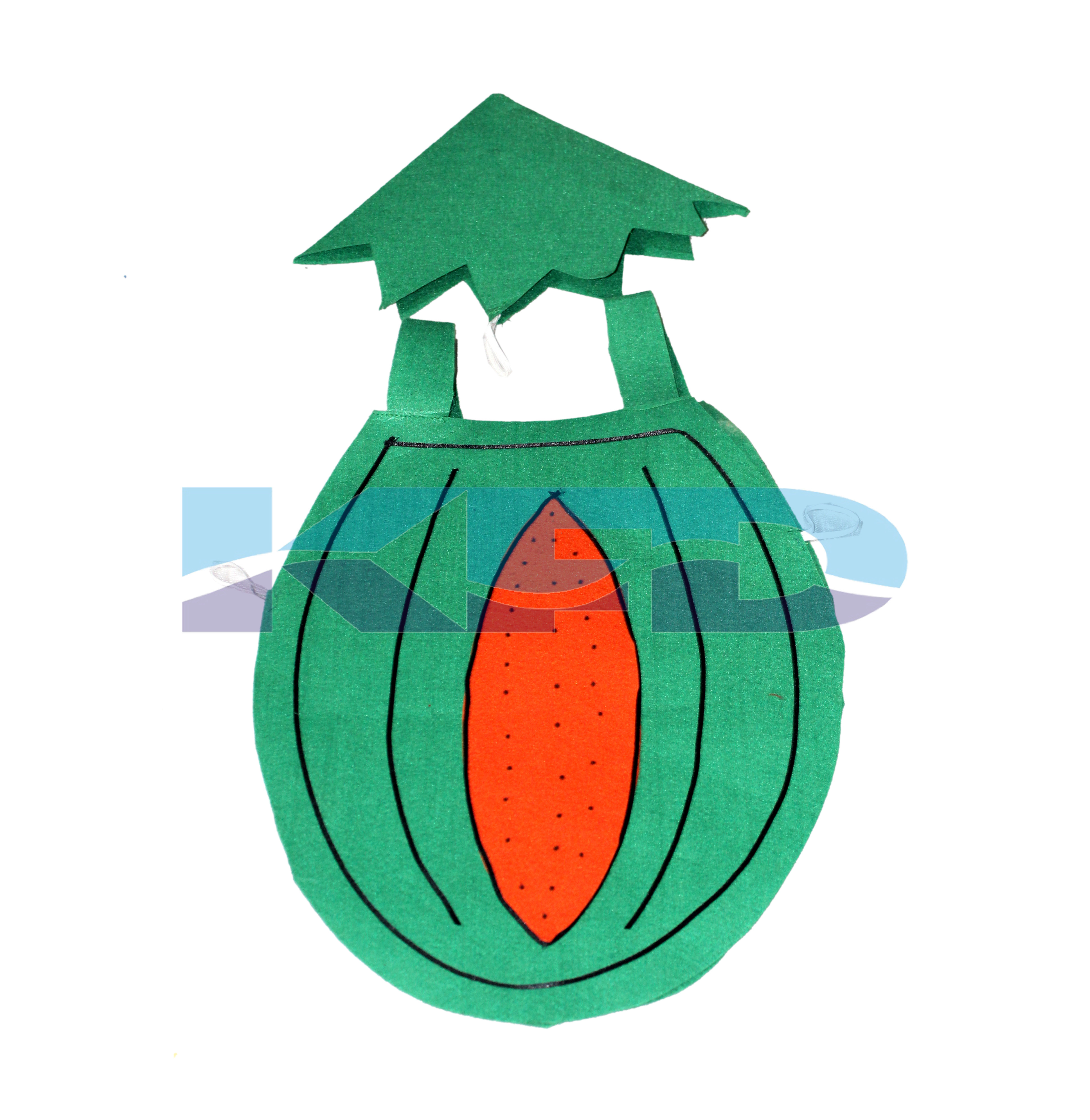 Watermelon Fruits Costume only cutout with Cap for Annual function/Theme Party/Competition/Stage Shows/Birthday Party Dress