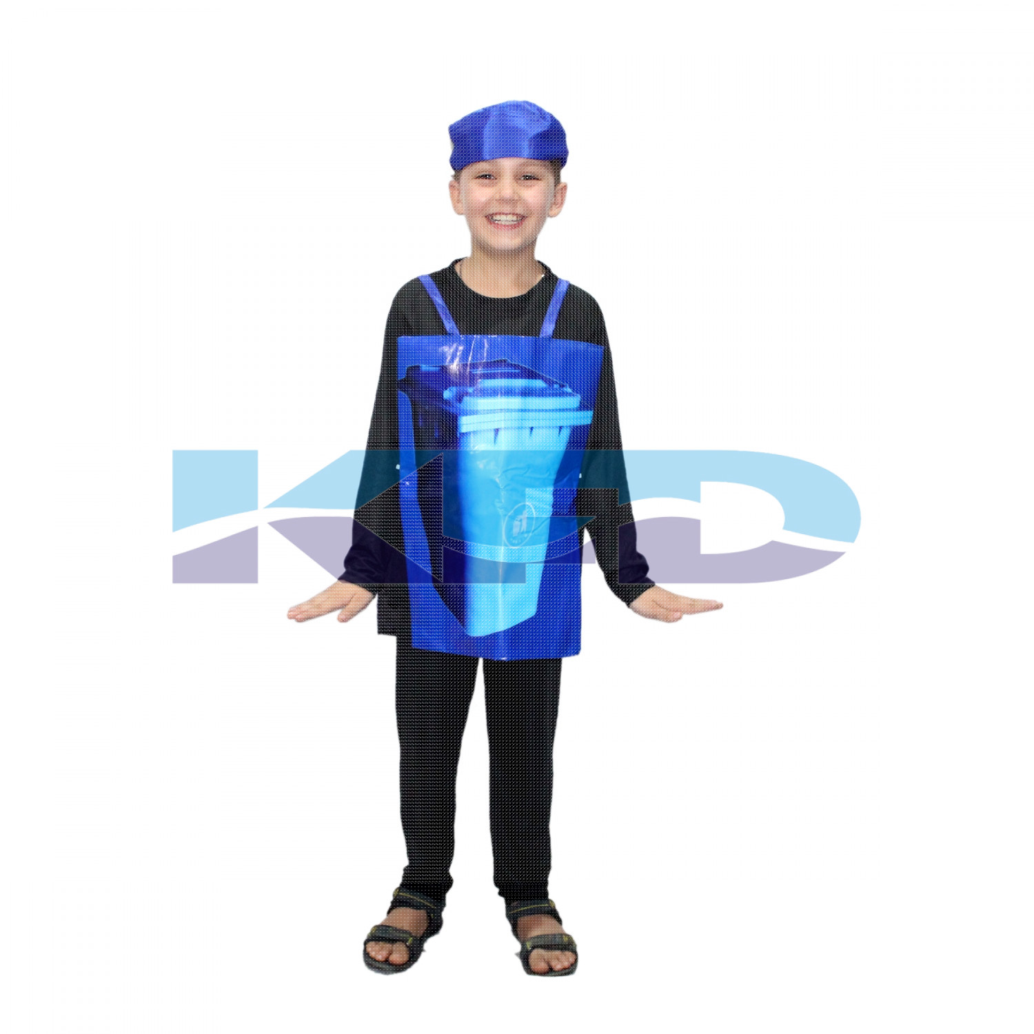 Dustbin Costume For Kids/Social Message Hygiene Costume/Cosplay Costume/For Annual function/Theme Party/Competition/Stage Shows/Birthday Party Dress
