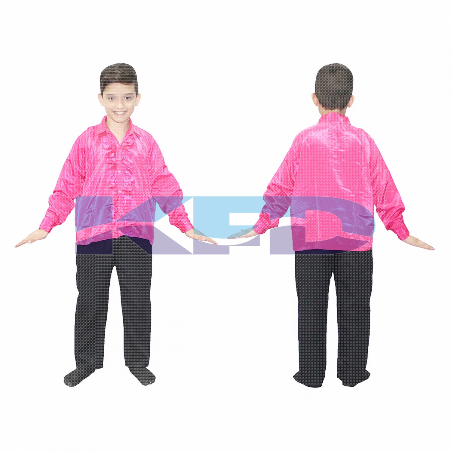 Mazanta frill Shirt fancy dress for kids,Western Costume for Annual function/Theme Party/Competition/Stage Shows/Birthday Party Dress laten dance/salsa dance