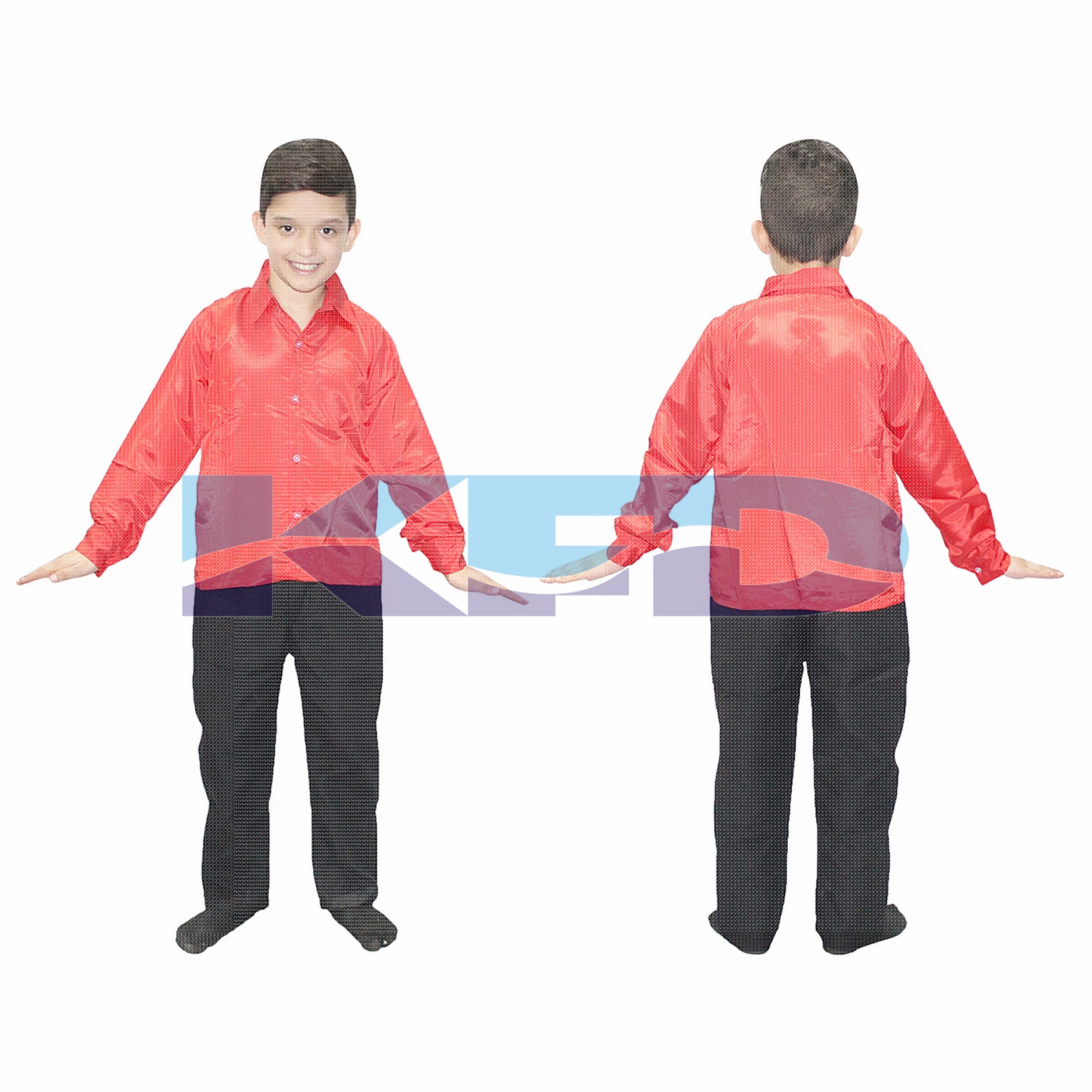 Red shirt fancy dress for kids,Western Costume for Annual function/Theme Party/Competition/Stage Shows/Birthday Party Dress laten dance/salsa dance