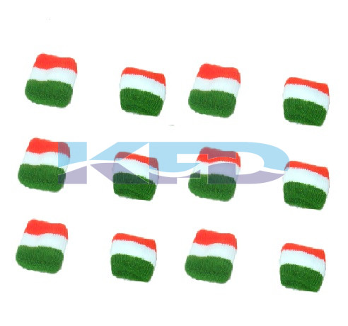 Tri Color wrist band 6 Pair-Set For Kids Independence Day/Republic Day/School Annual function/Theme Party/Competition/Stage Shows/Birthday Party Dress