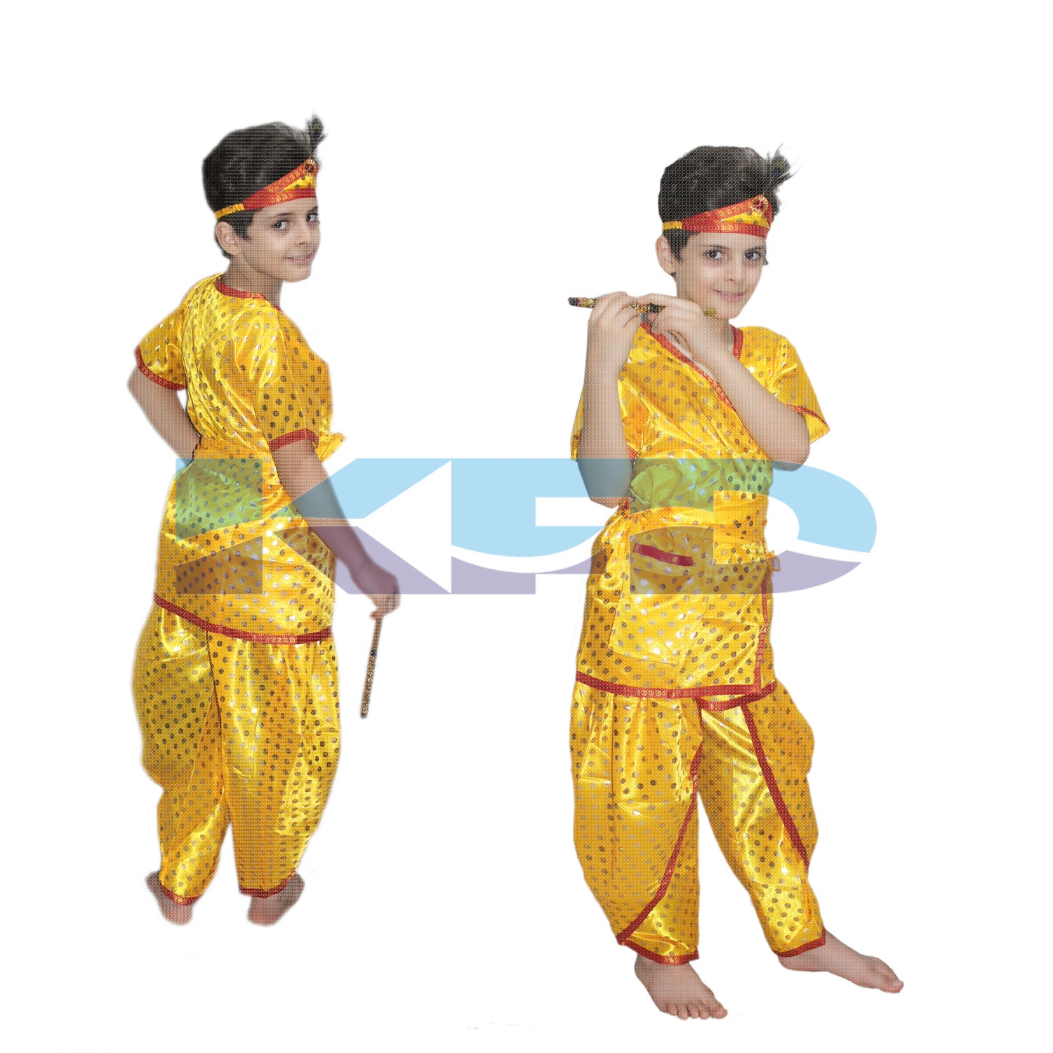 Krishna Dotted fancy dress for kids,Krishnaleela/Janmashtami/Kanha/Mythological Character for Annual functionTtheme Party/Competition/Stage Shows Dress