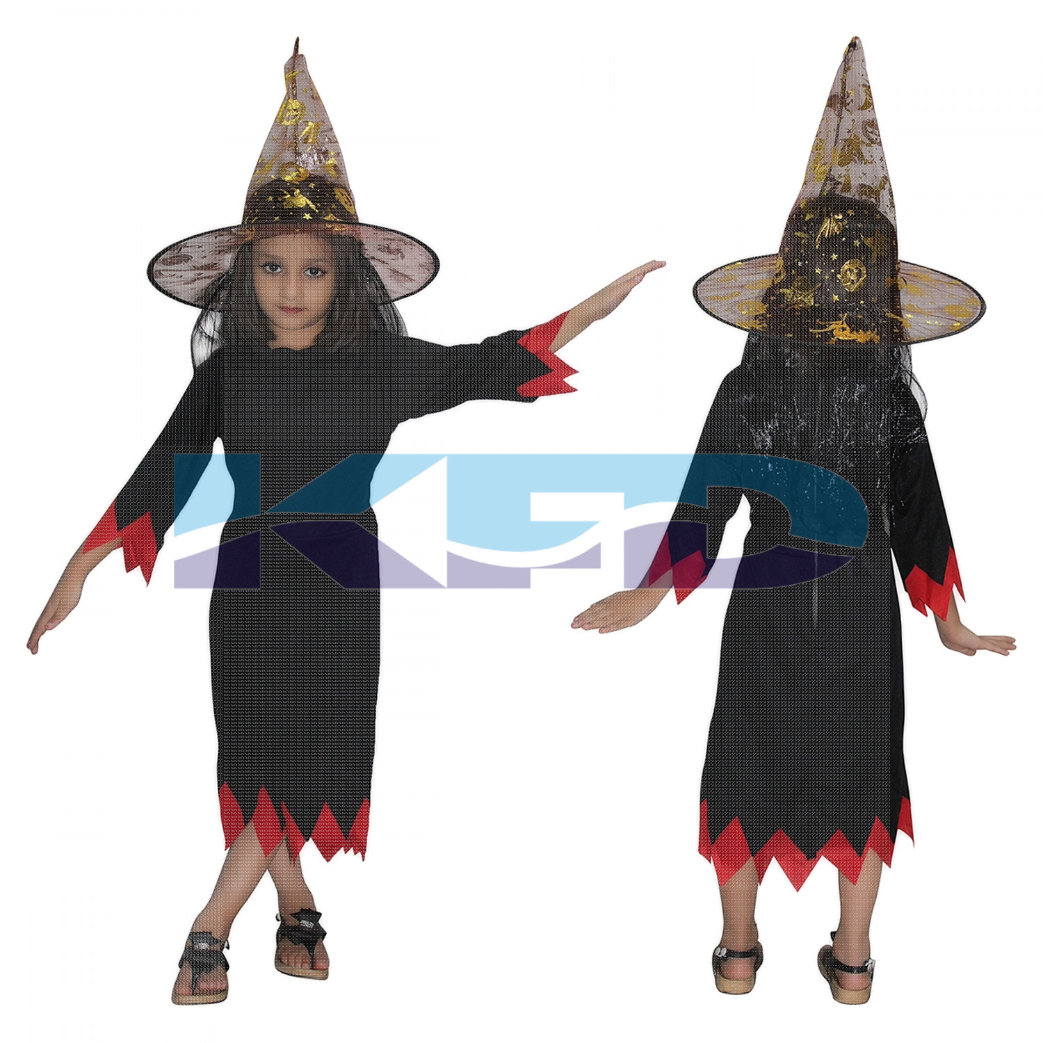 Black Witch Cosplay Halloween Costume For Kids School Annual Function 3 to 18 years