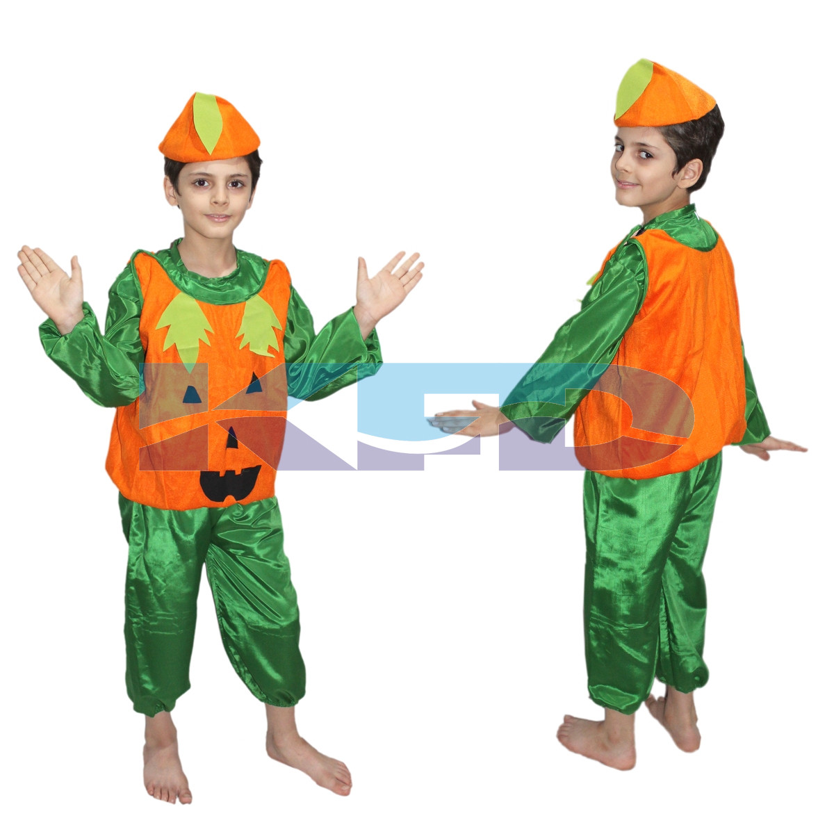 Pumpkin fancy dress for kids,Vegetables Costume for School Annual function/Theme Party/Competition/Stage Shows Dress