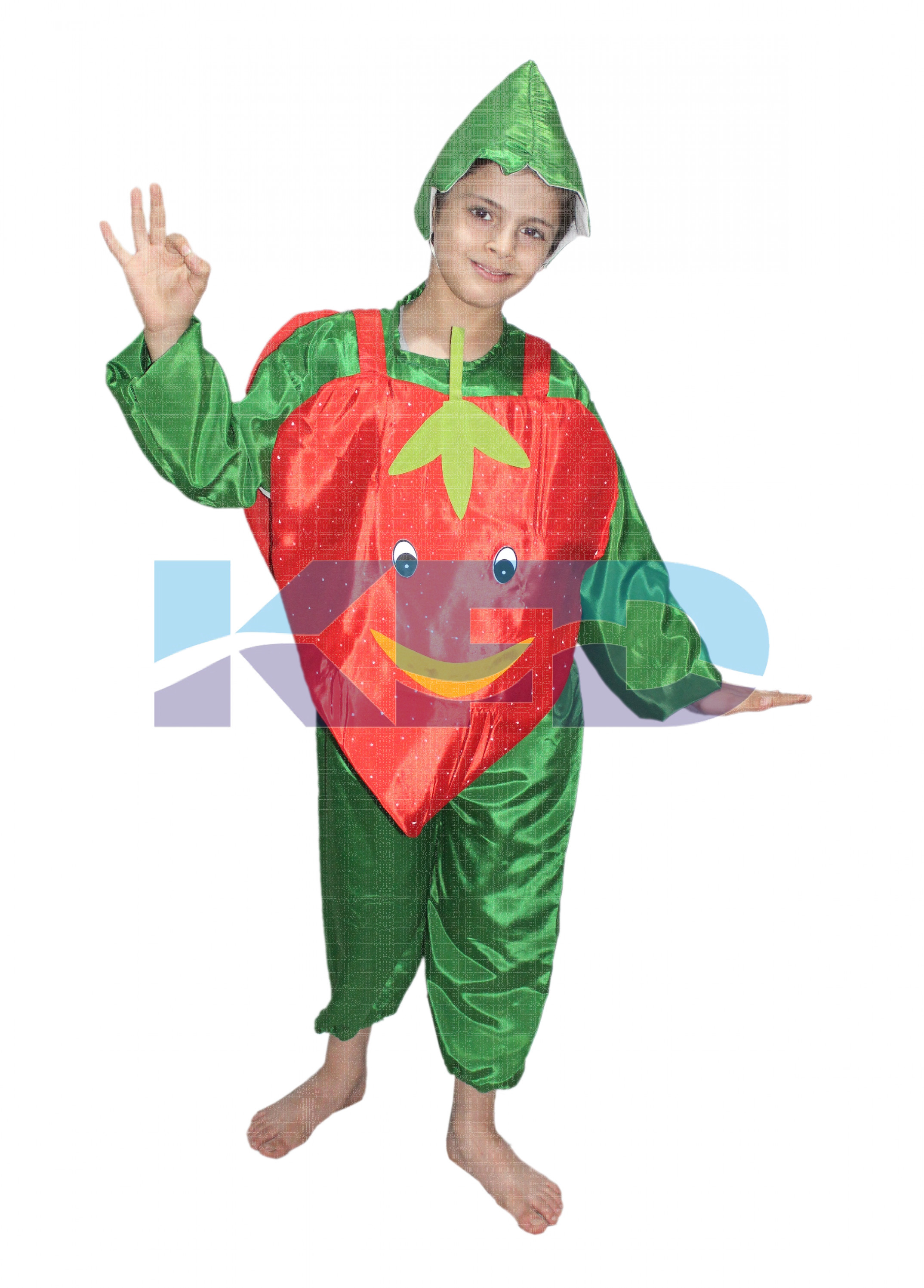 Strawberry fancy dress for kids,Fruits Costume for Annual function/Theme Party/Competition/Stage Shows Dress
