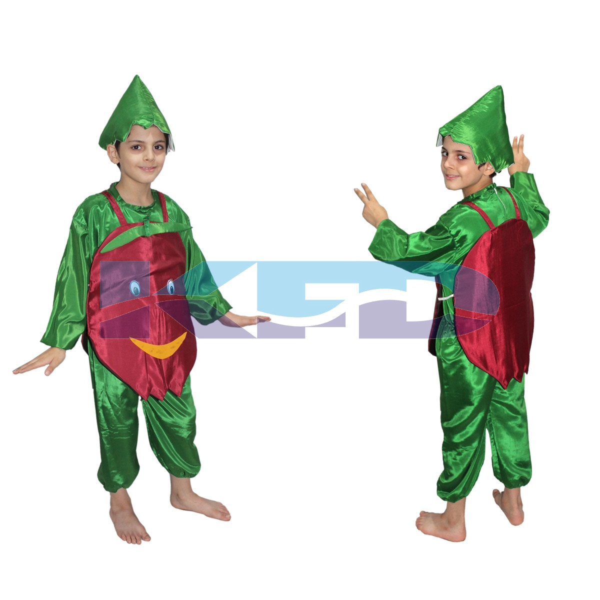Pomegranate fancy dress for kids,Fruits Costume for School Annual function/Theme Party/Competition/Stage Shows Dress