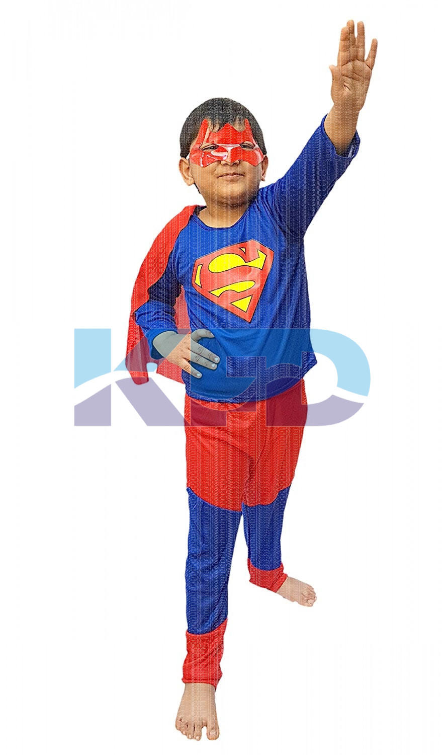 Superman Hero Costume CosPlay/California Costume For Kids School Annual function/Theme Party/Competition/Stage Shows/Birthday Party Dress (Full Size)