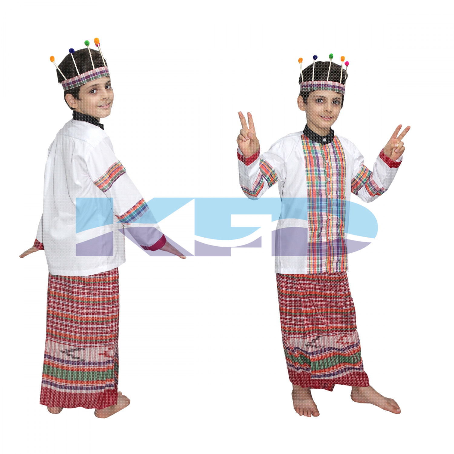 Mizoram Indian State fancy dress for kids,Indian State Traditional Wear for Annual function/Theme Party/Competition/Stage Shows/Birthday Party Dress