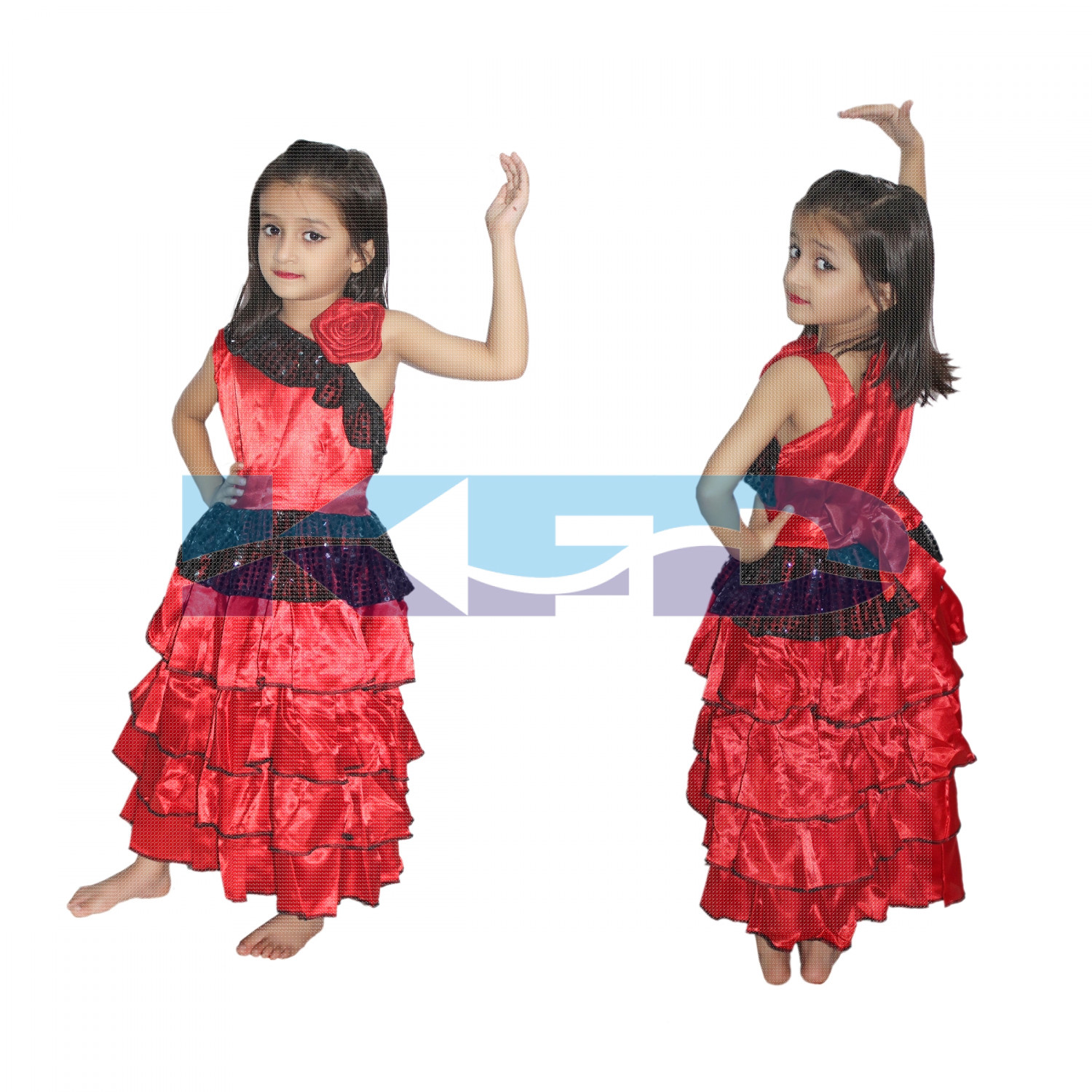 Spanish Girl Traditional Wear Fancy dress for kids,Global Costume for Annual Function/Theme Party/Competition/Stage Shows Dress