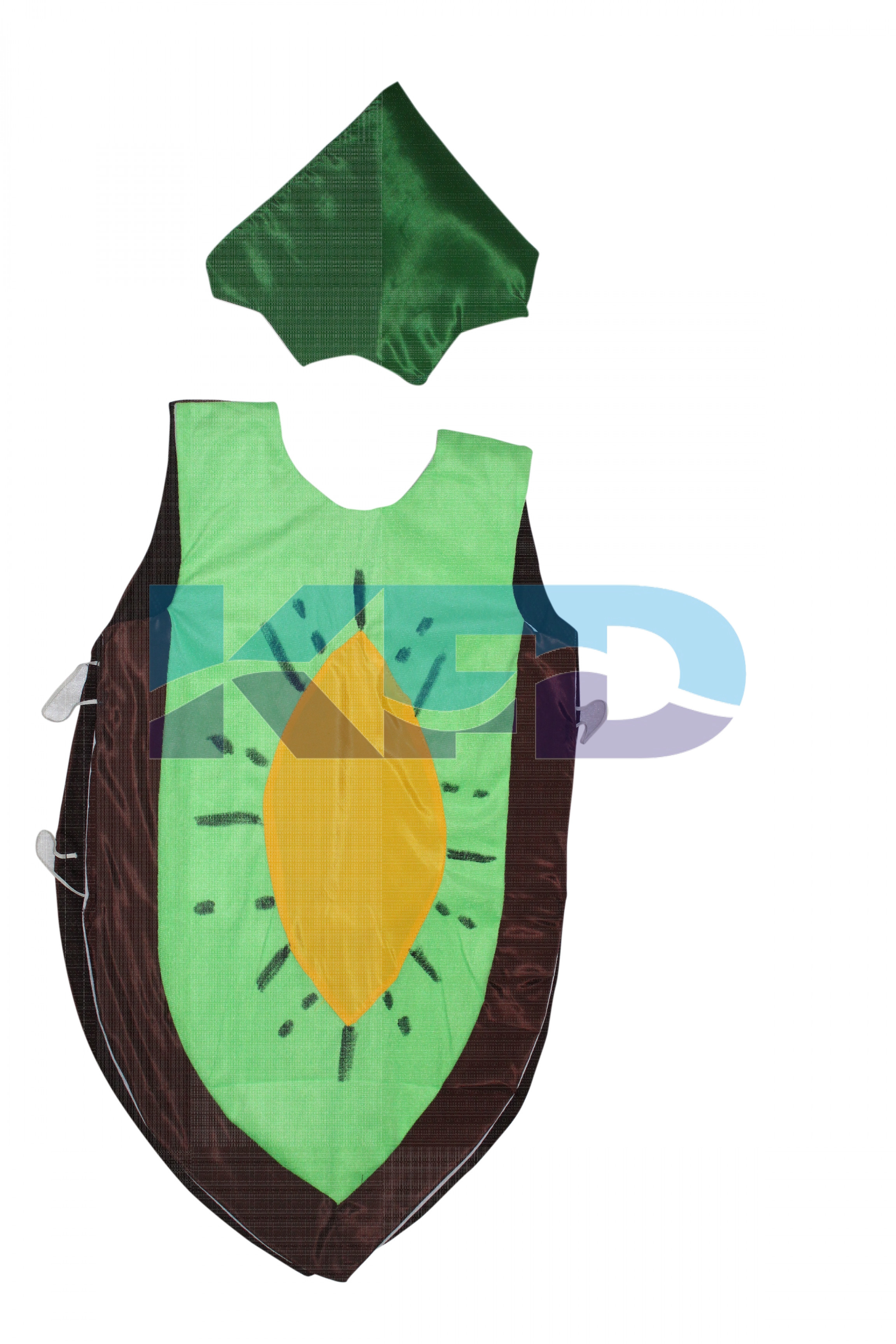  Kiwi Fruits Costume only cutout with Cap for Annual function/Theme Party/Competition/Stage Shows/Birthday Party Dress