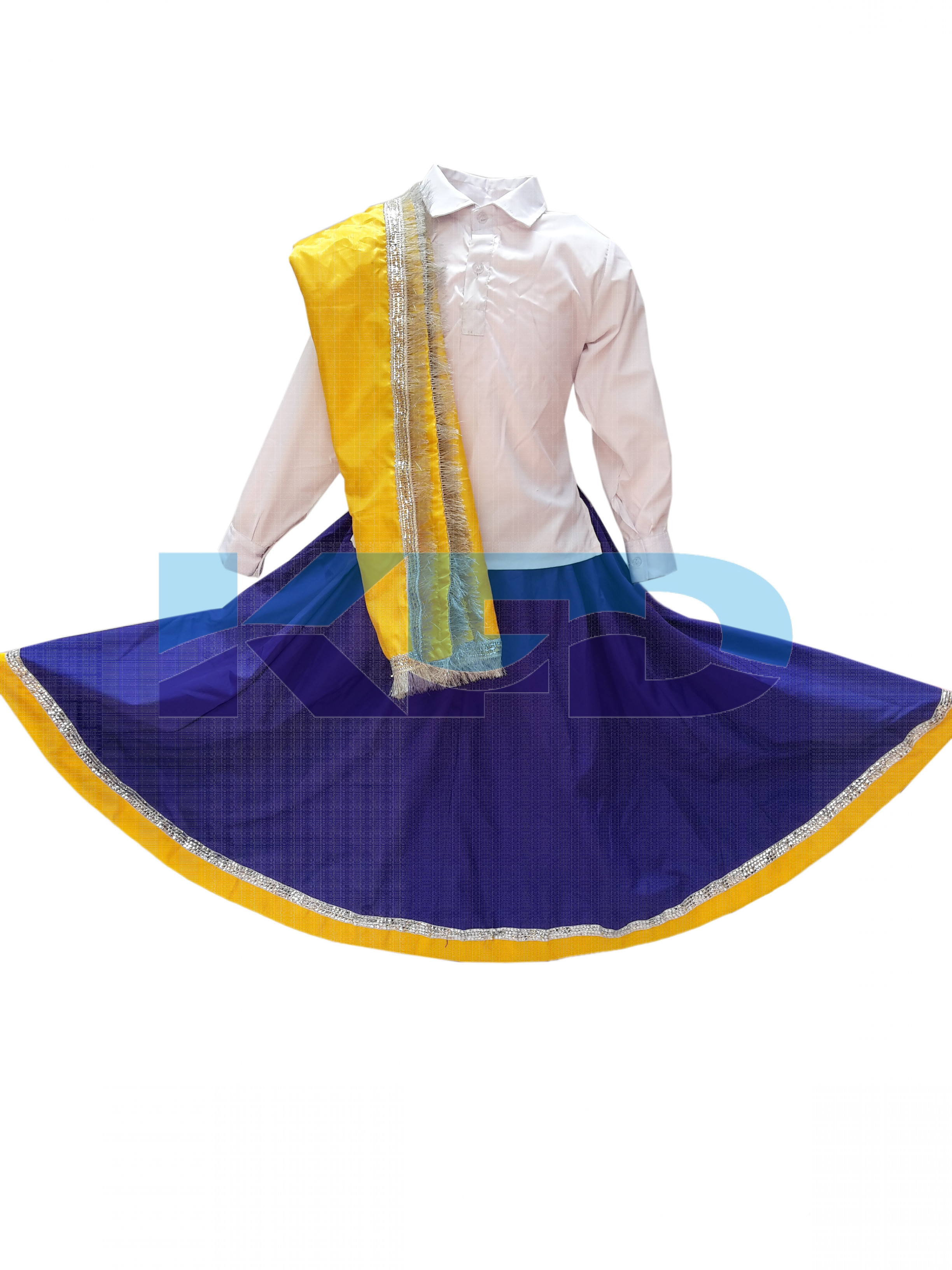 Haryanvi Girl fancy dress for kids,Indian State Traditional Wear Costume for Annual function/Theme Party/Competition/Stage Shows/Birthday Party Dress