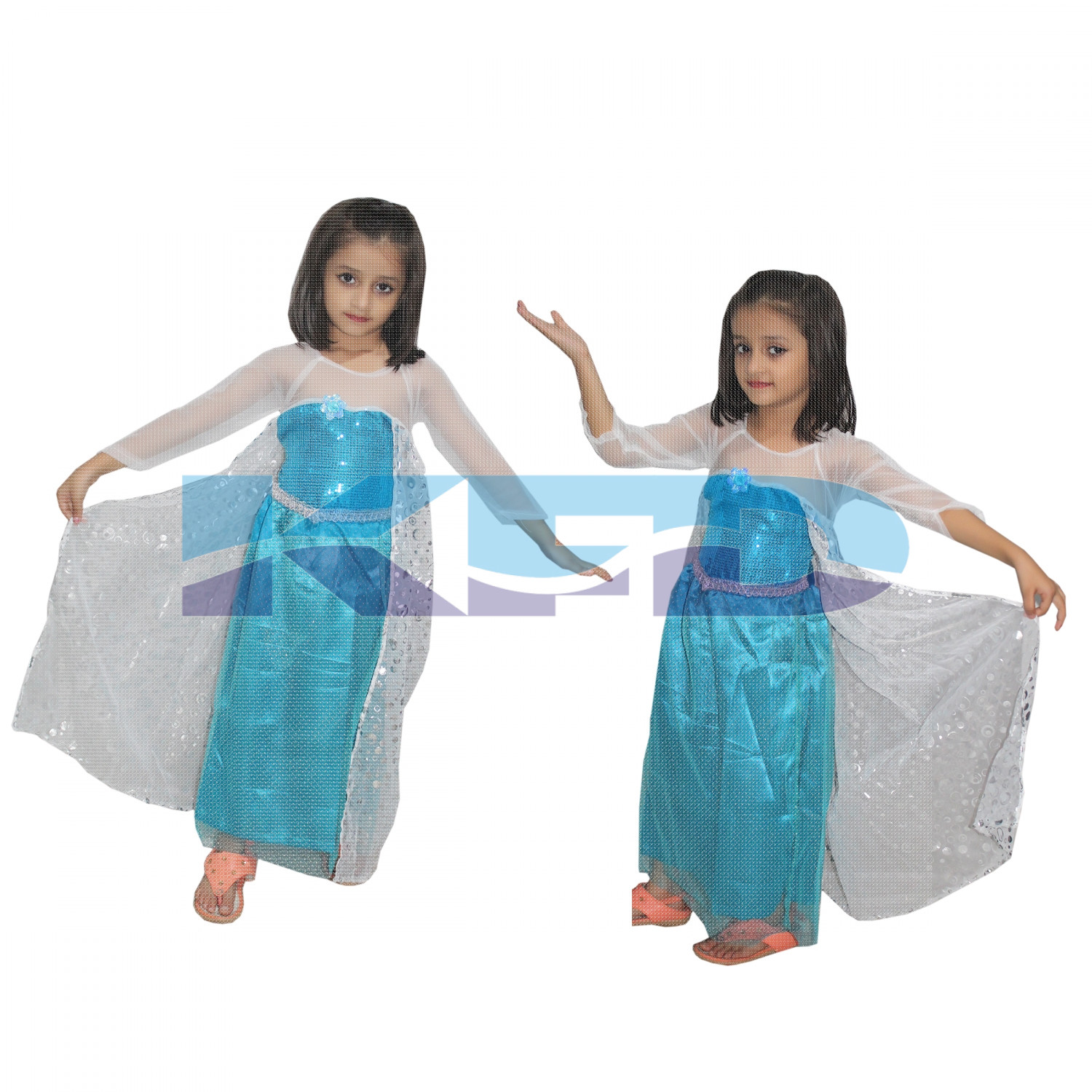 Princes Elsa Western Costume For School Annual function/Theme Party/Competition/Stage Shows/Birthday Party Dress