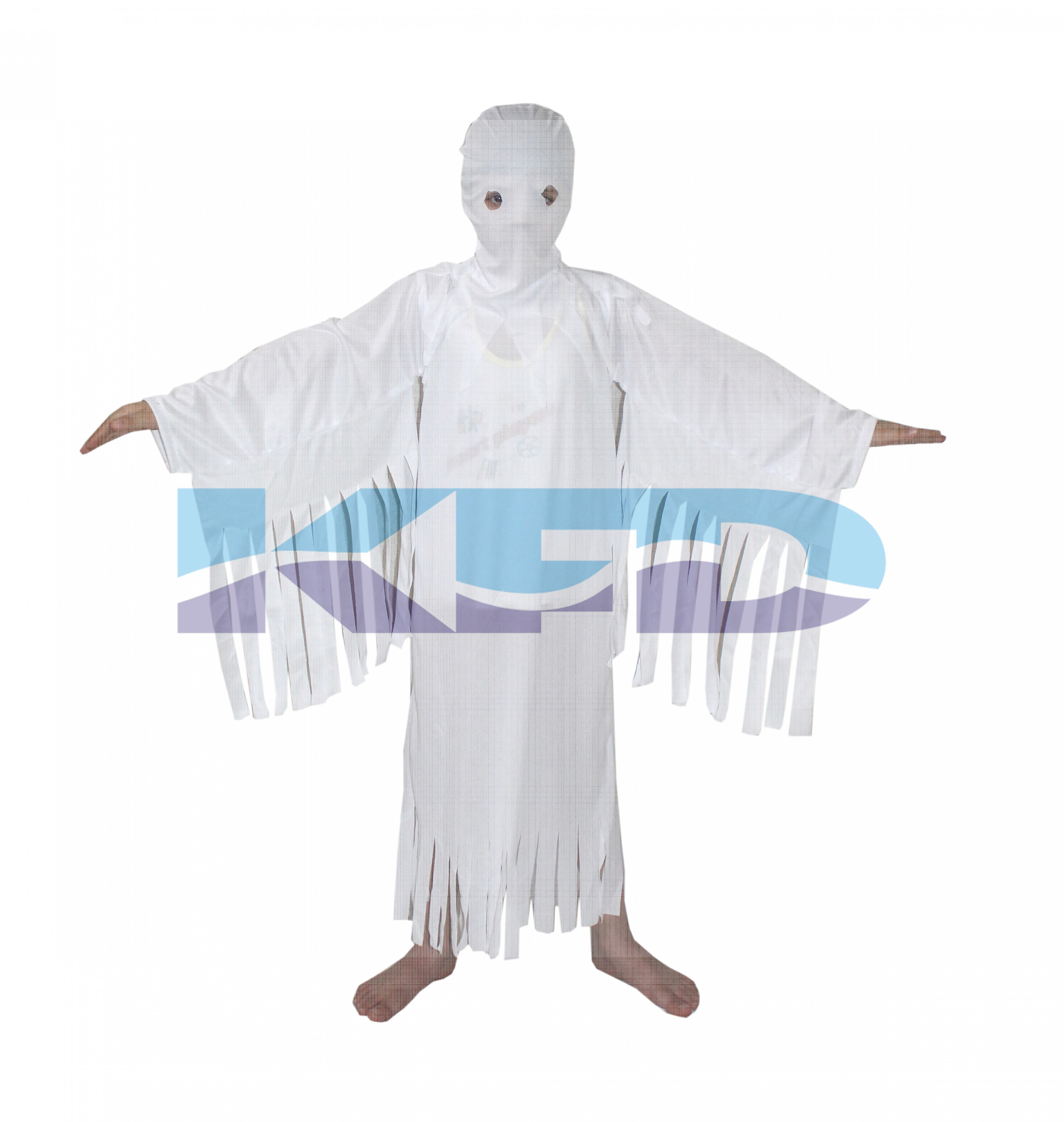  White Ghost Halloween Costume/California Costume For School Annual function/Theme Party/Competition/Stage Shows/Birthday Party Dress