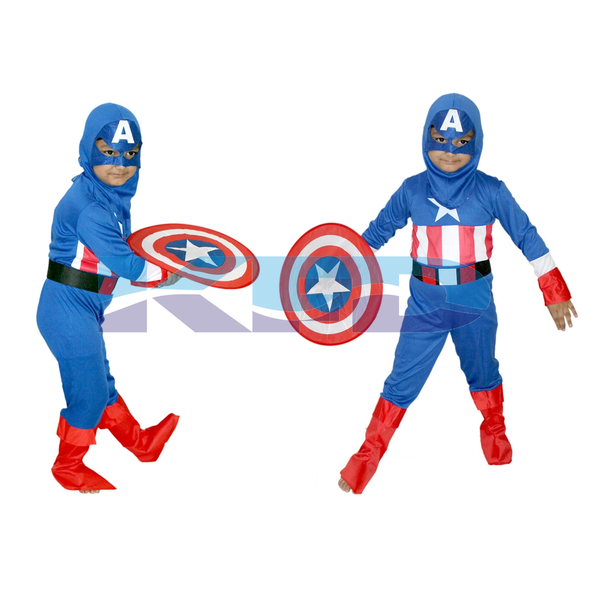 Captain America brave Little Soldier Super Hero Cosplay Costume for kids 3 to 8 years