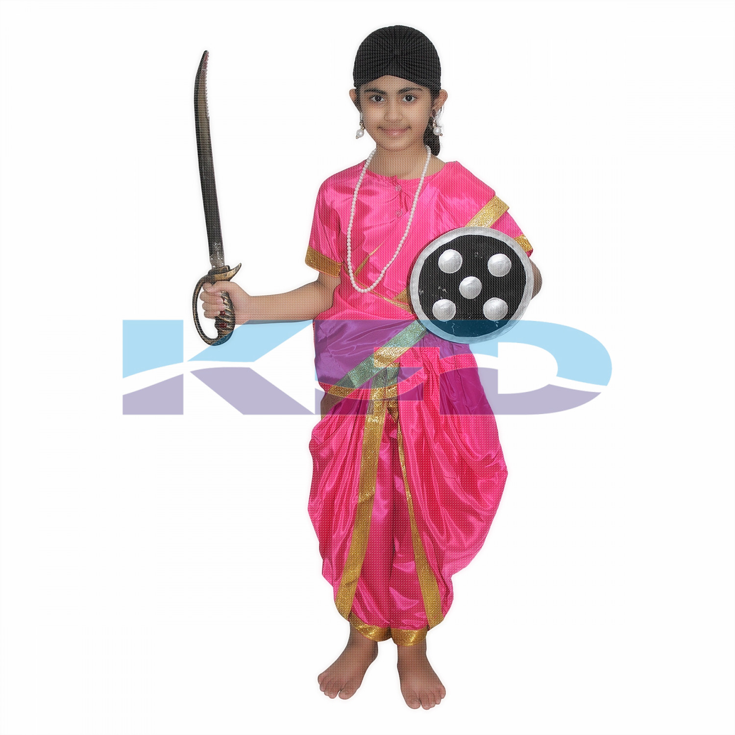 Rani Laxmi Bai Mazanta National Hero/freedom fighter Costume for Independence Day/Republic Day/Annual function/theme party/Competition/Stage Shows Dress