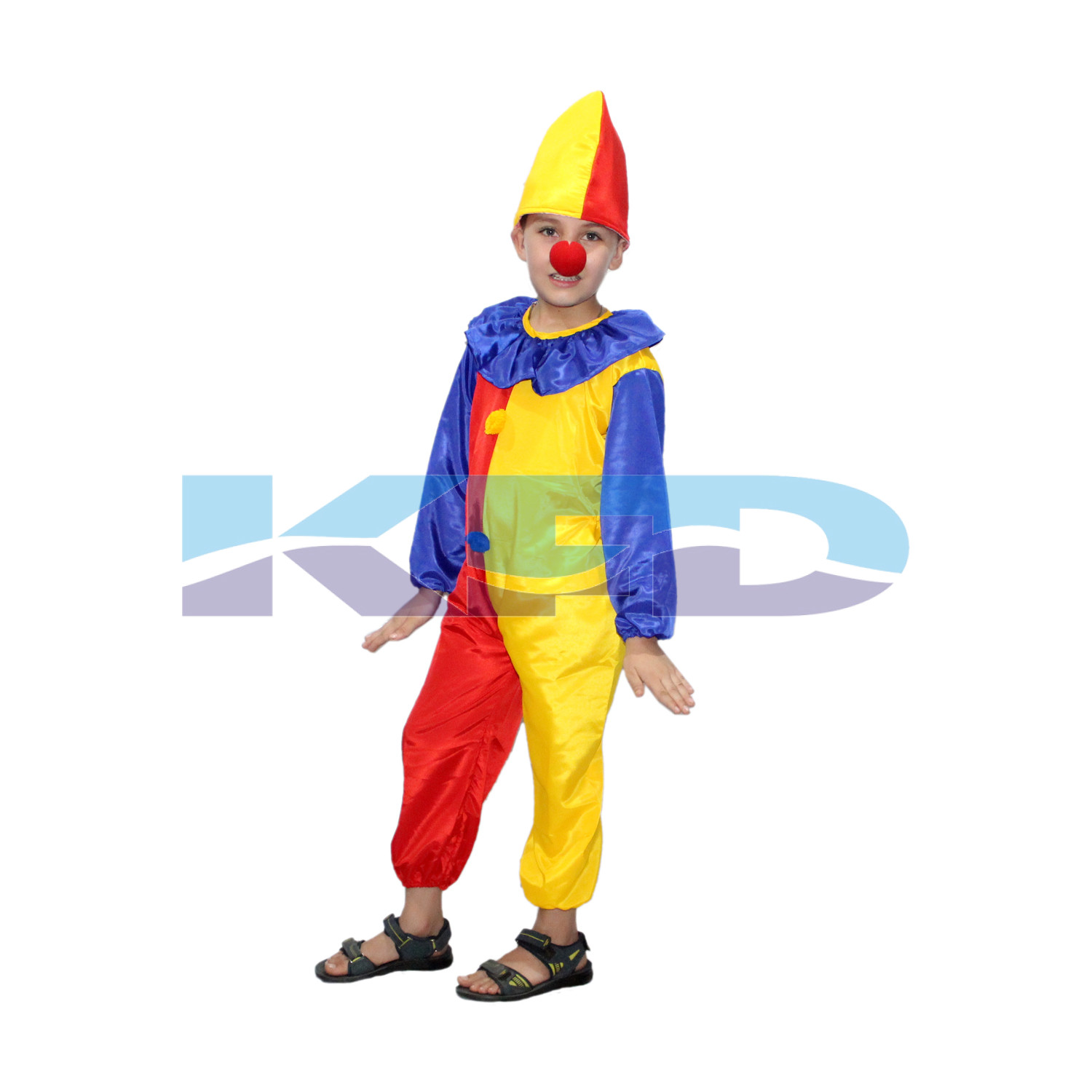 Multicolor Joker Fancy dress for kids,Cartoon Costume for Annual function/Theme Party/Stage Shows/Competition/Birthday Party Dress