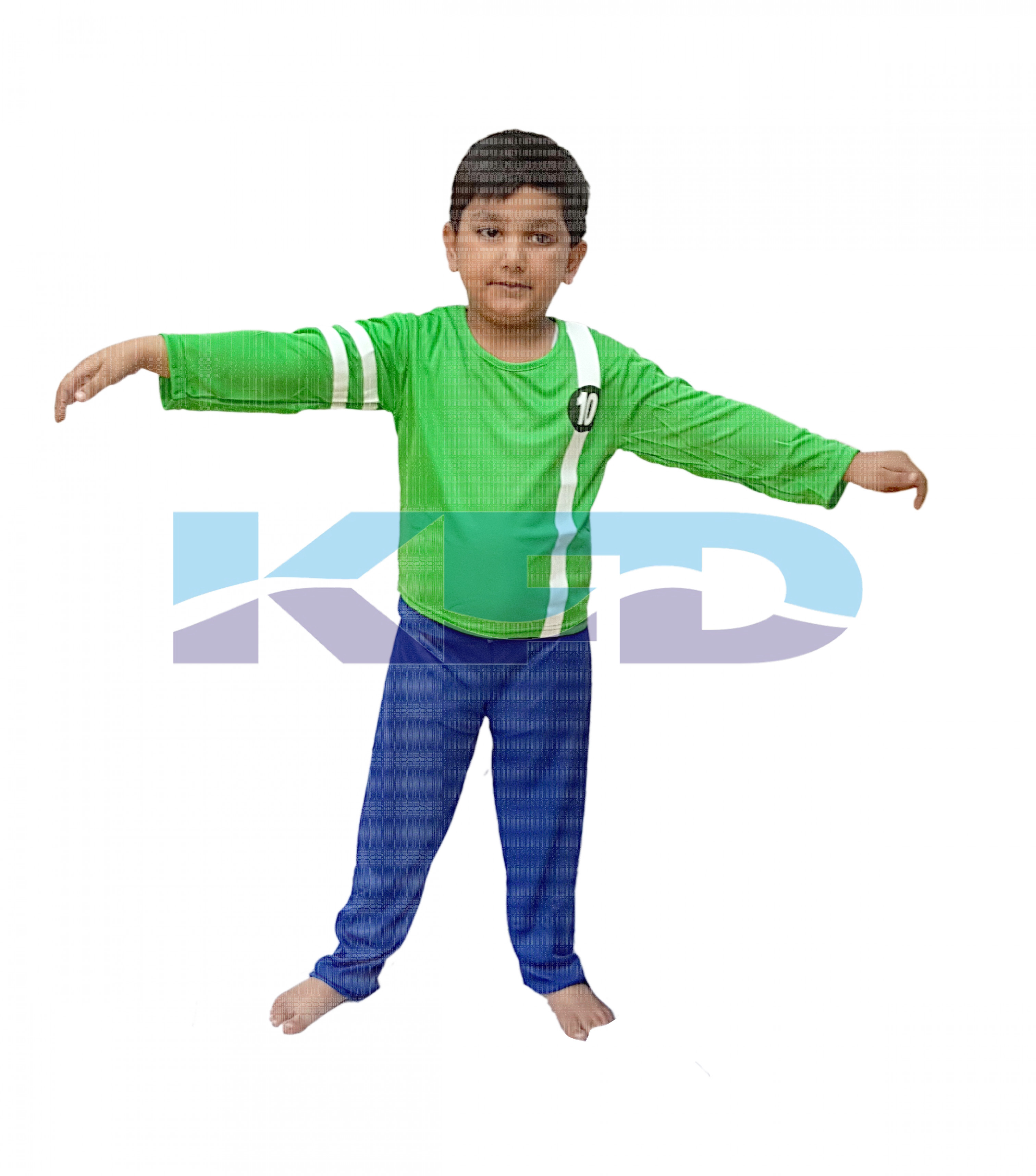 Ben 10 Green Fancy dress for kids,Super Hero Costume for Annual function/Theme Party/Stage Shows/Competition/Birthday Party Dress