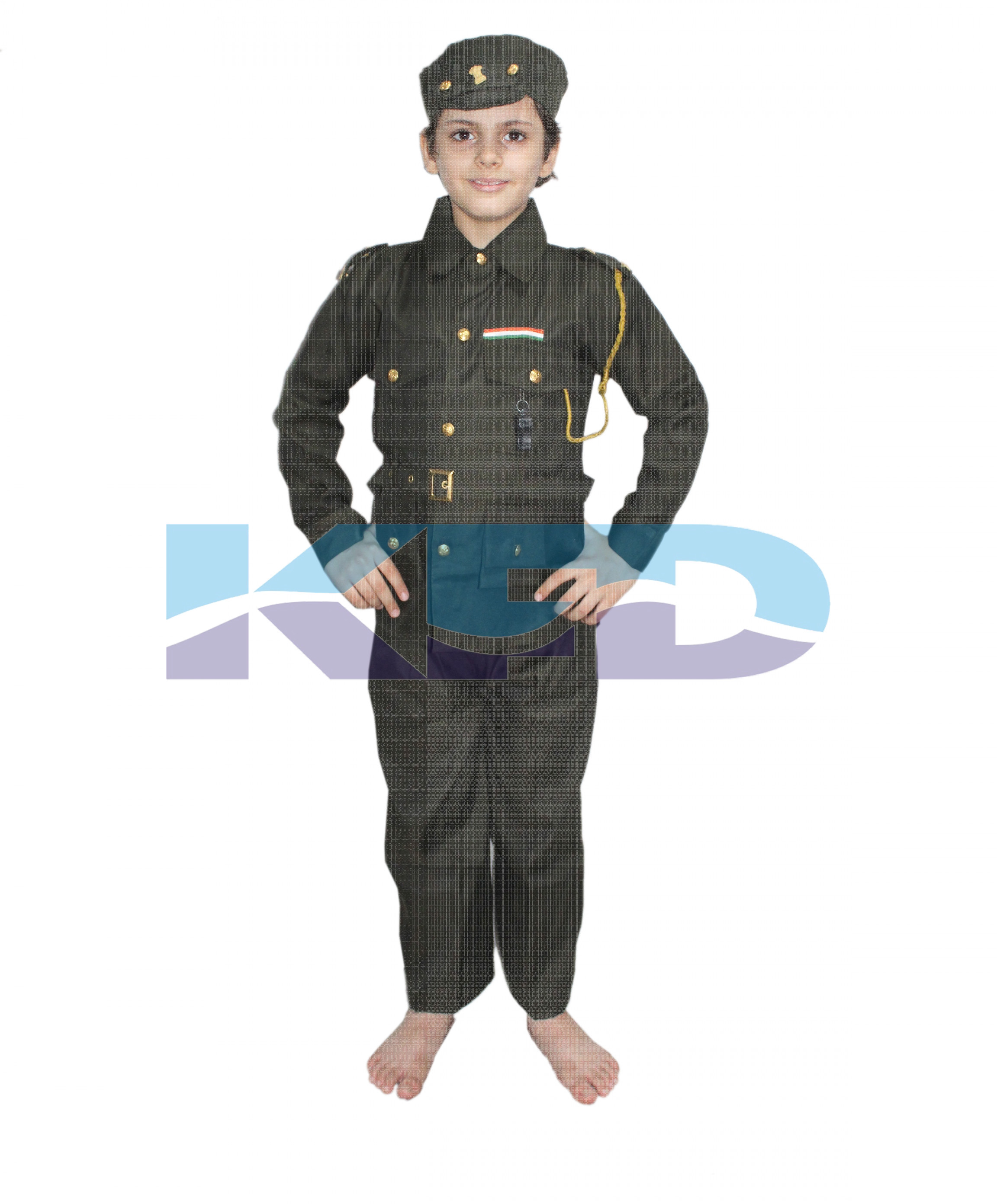 Indian Army Fancy Dress For Kids,Our Helper/National Hero Costume For Annual Function/Theme Party/Competition/Stage Shows Dress
