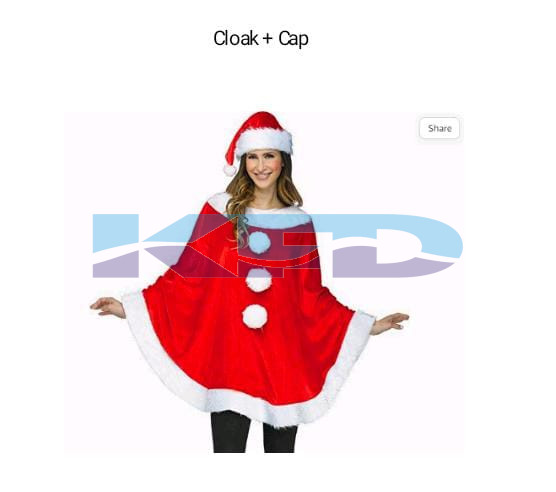 Santa Cloak fancy dress for kids, Christmas Costume for School Annual function/Theme Party/Competition/Stage Shows Dress