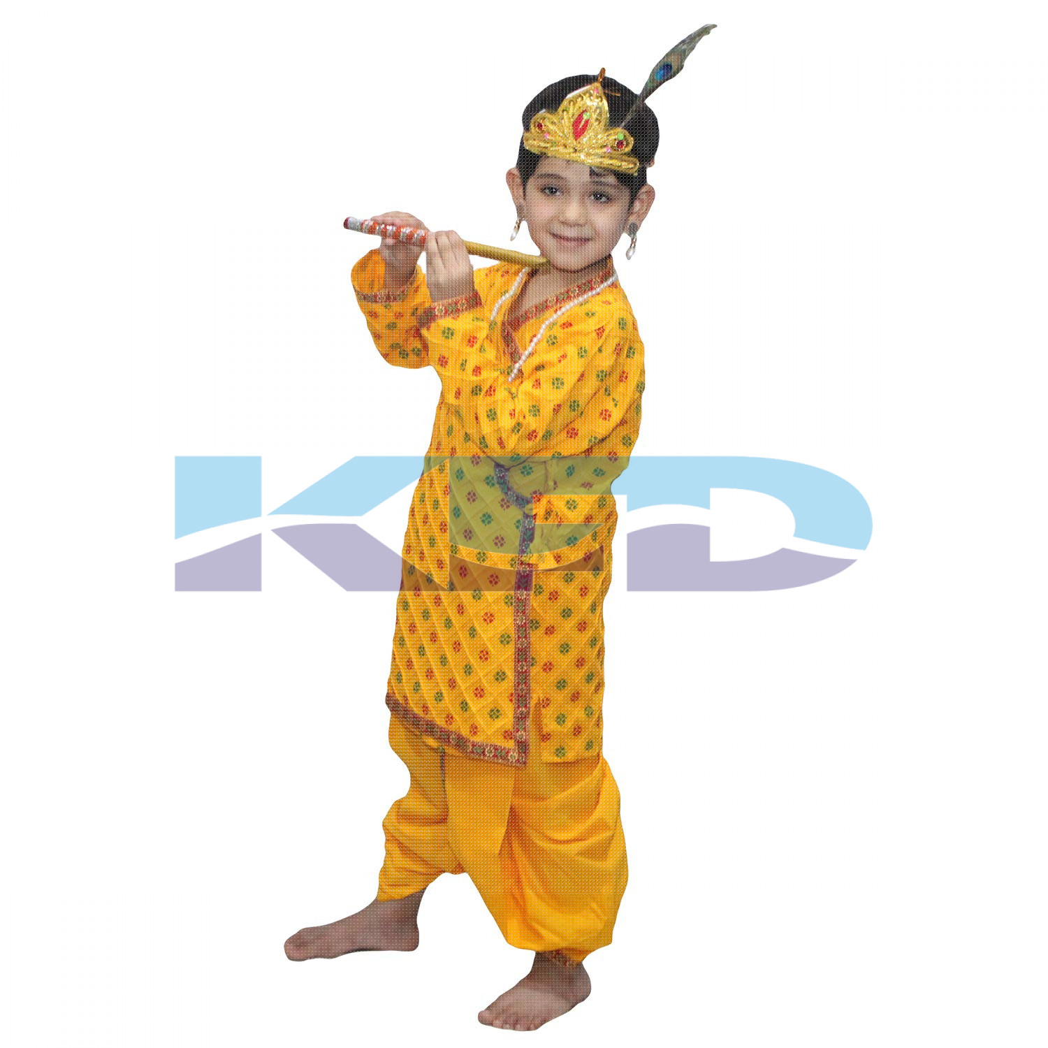 ram printed  fancy dress for kids,Mythological  Costume for School Annual function/Theme Party/Competition/Stage Shows Dress