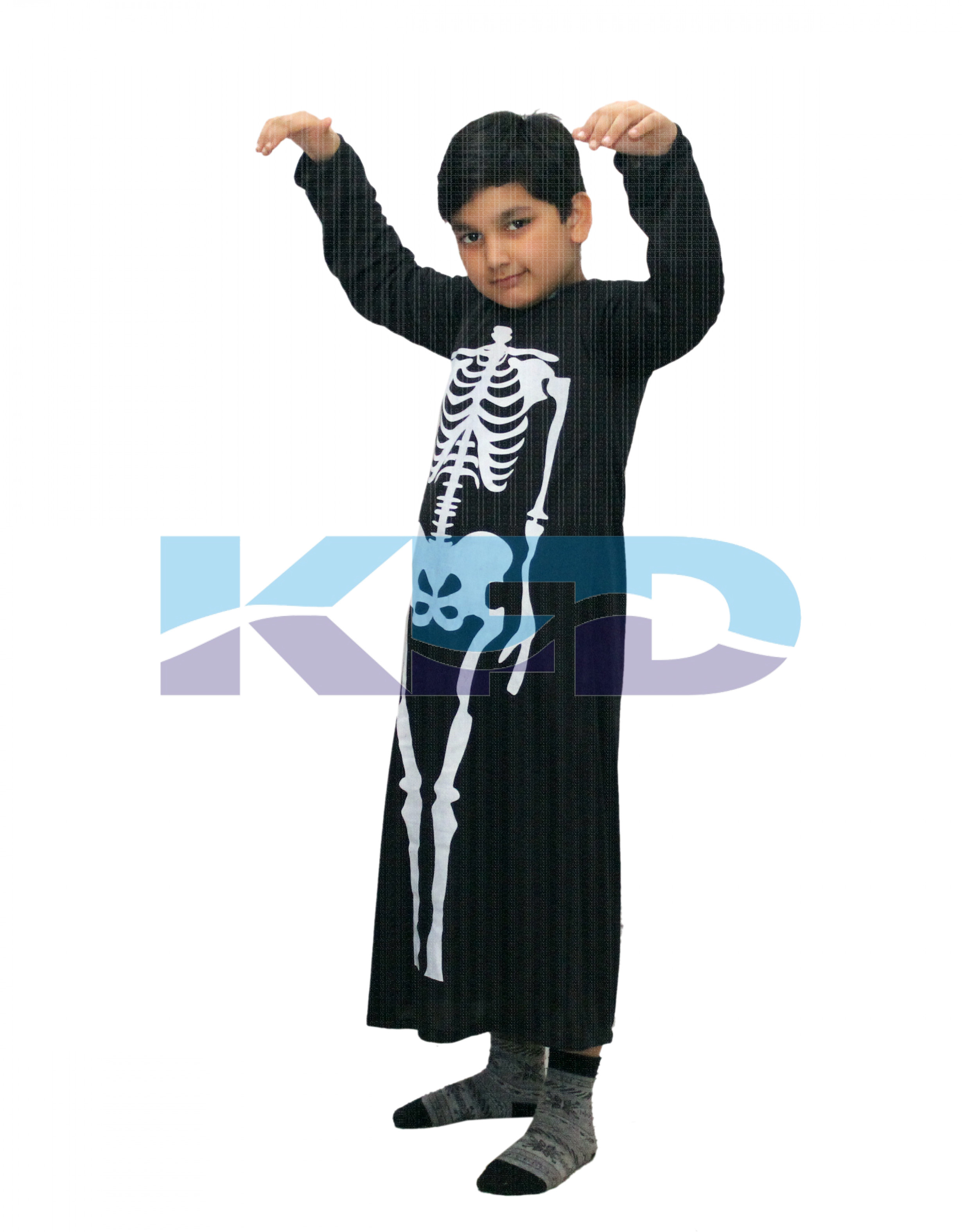  Skeleton Dracula Gown Halloween Costume/California Costume For School Annual function/Theme Party/Competition/Stage Shows/Birthday Party Dress
