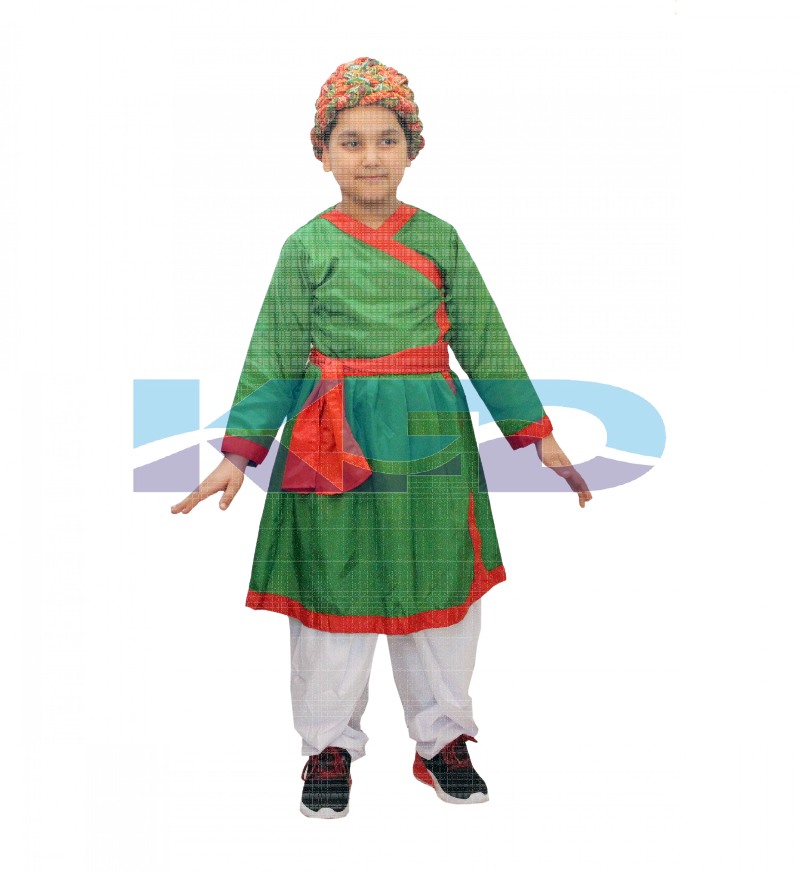Rajasthani costume fancy dress for kids, Indian State/Dance Costume for School Annual function/Theme Party/Competition/Stage Shows Dress